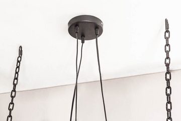 riess-ambiente Hängeleuchte BARRACUDA 70cm natur / schwarz, ohne Leuchtmittel, Wohnzimmer · Massivholz · Esszimmer · Industrial