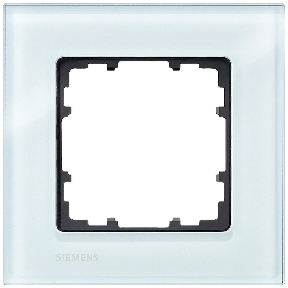 SIEMENS Steckdose Siemens Schalterprogramm 1fach Rahmen Delta Glas 5TG12010