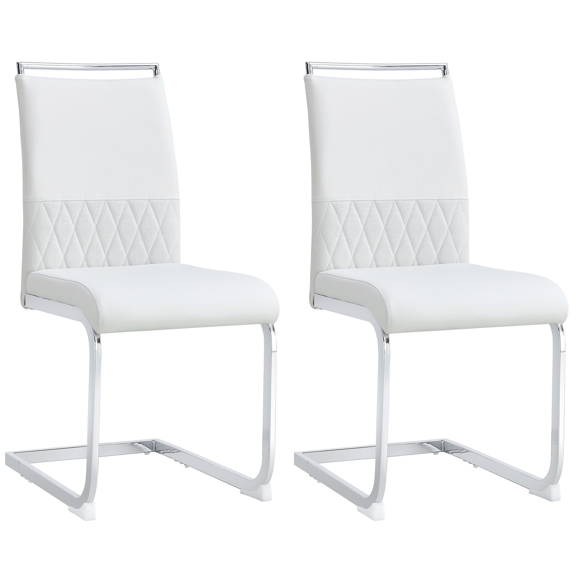 Flieks Freischwinger (Set, 2 St), 2er Set Esszimmerstuhl Polsterstühle Kuns günstig online kaufen