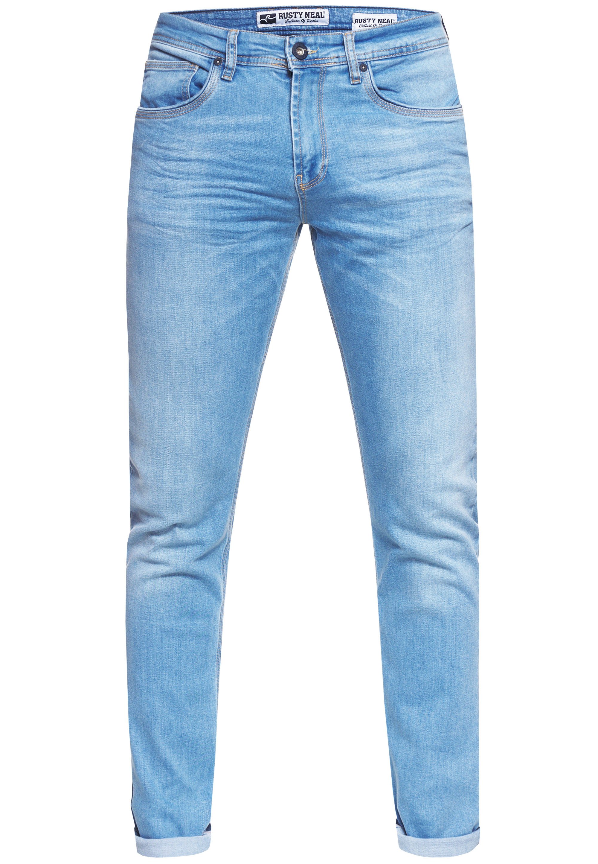 Rusty Neal Straight-Jeans MELVIN im klassischen 5-Pocket-Stil