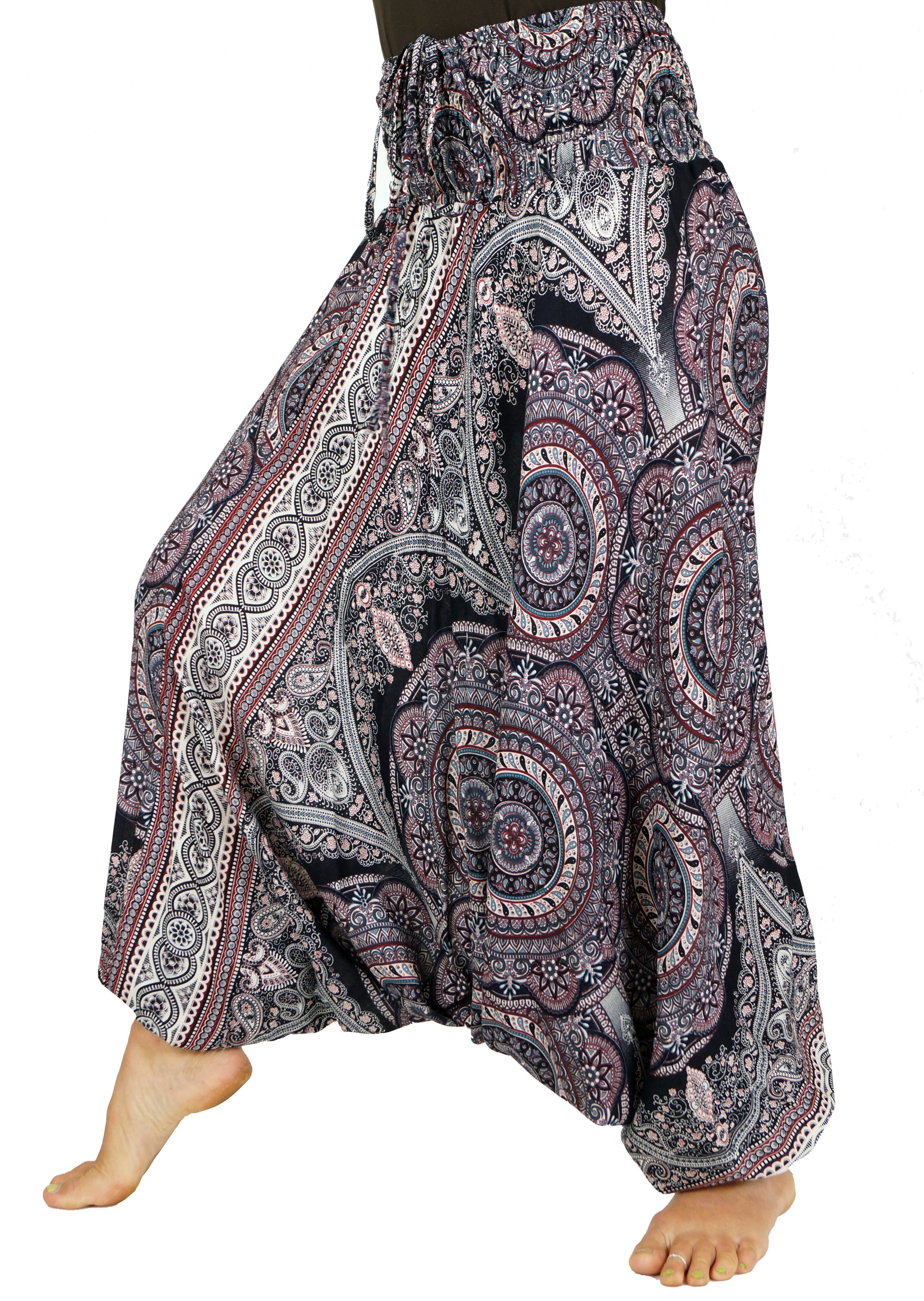 Guru-Shop Relaxhose Afghani Hose, Overall, Jumpsuit, Haremshose,.. Ethno Style, alternative Bekleidung