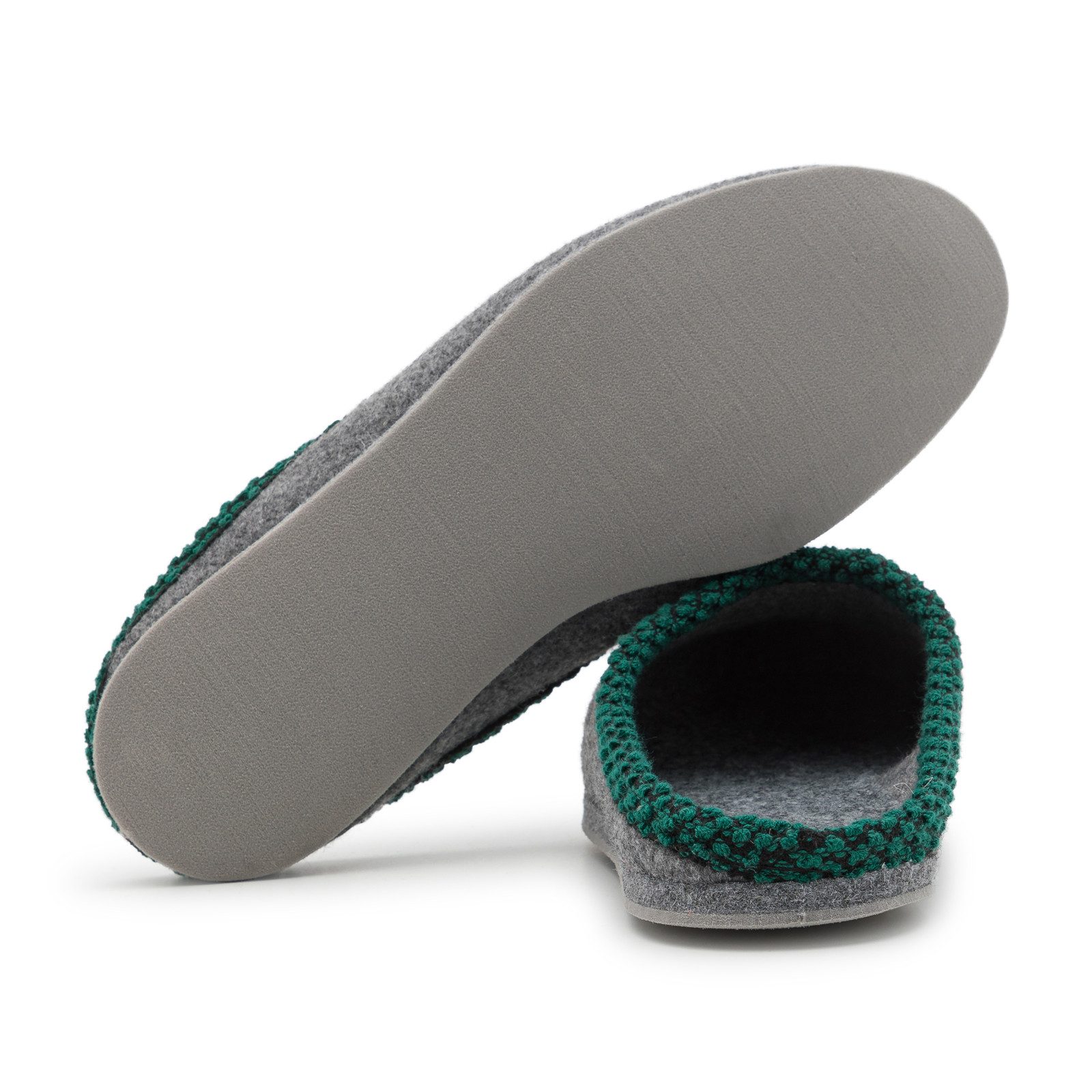 Pantoffelmann Filzpantoffel Gummisohle Herren Damen Filzlatschen Filz Hausschuh warm Pantoffel (1 Paar) Filzpantoffeln, Gästepantoffel besonders leicht