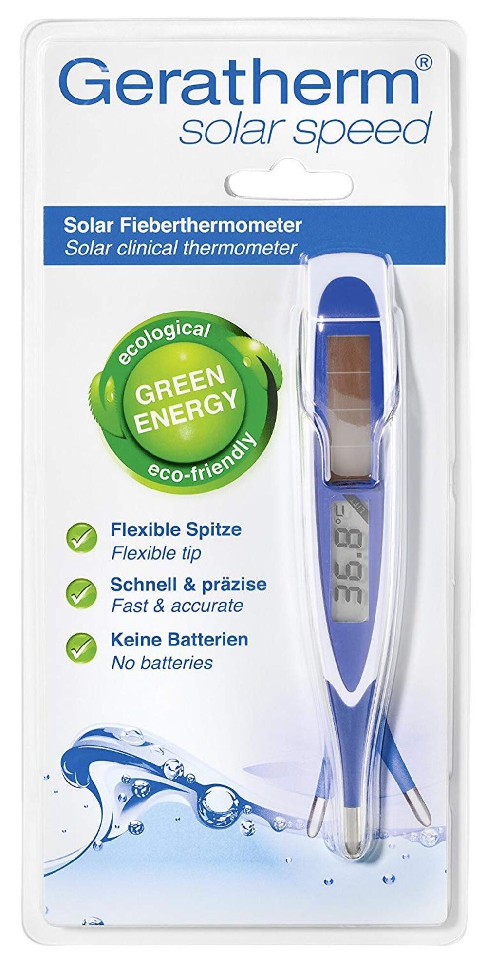 Fieberthermometer solar speed mit flexibler Spitze