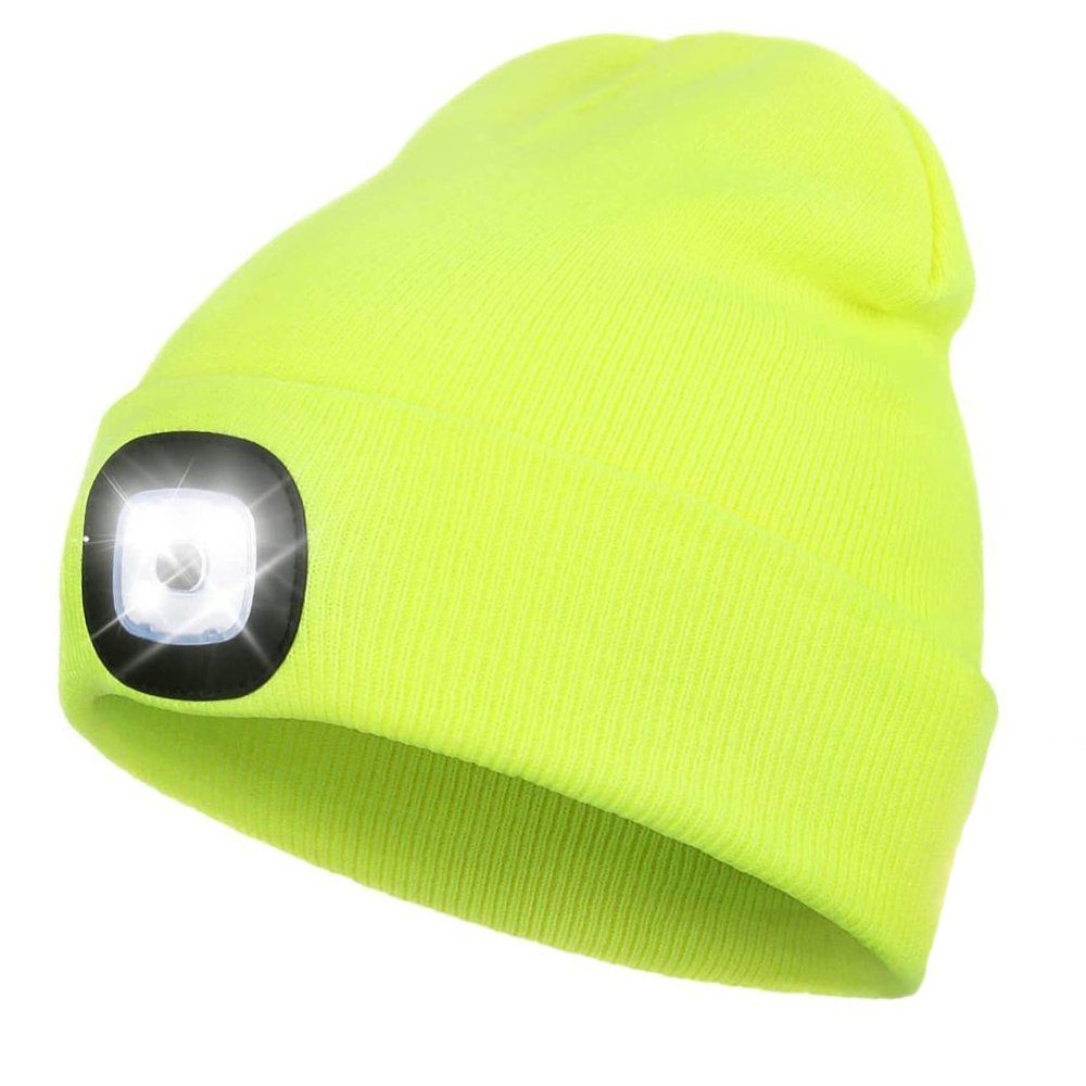 Jormftte Strickmütze LED-Hut,gestrickter Hut