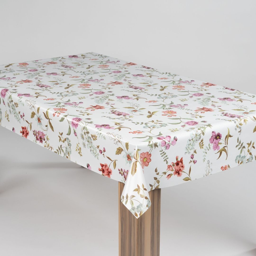 laro Tischdecke laro Wachstuch-Tischdecke Wachstischdecke Blumen günstig online kaufen