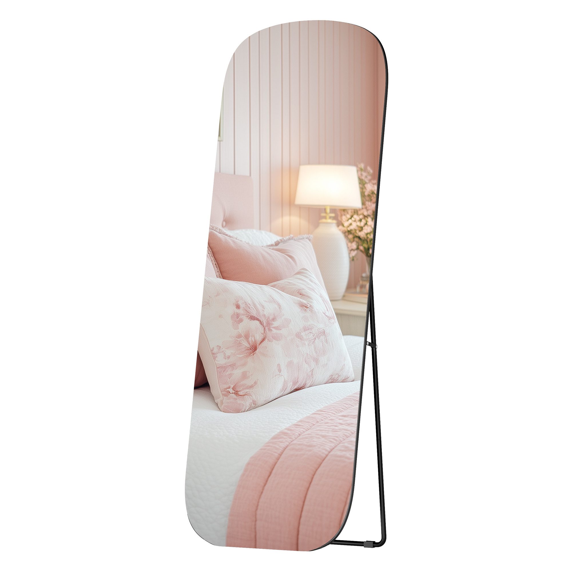 SONGMICS Standspiegel, Ganzkörperspiegel, 160 x 50 cm, Standspiegel mit run günstig online kaufen