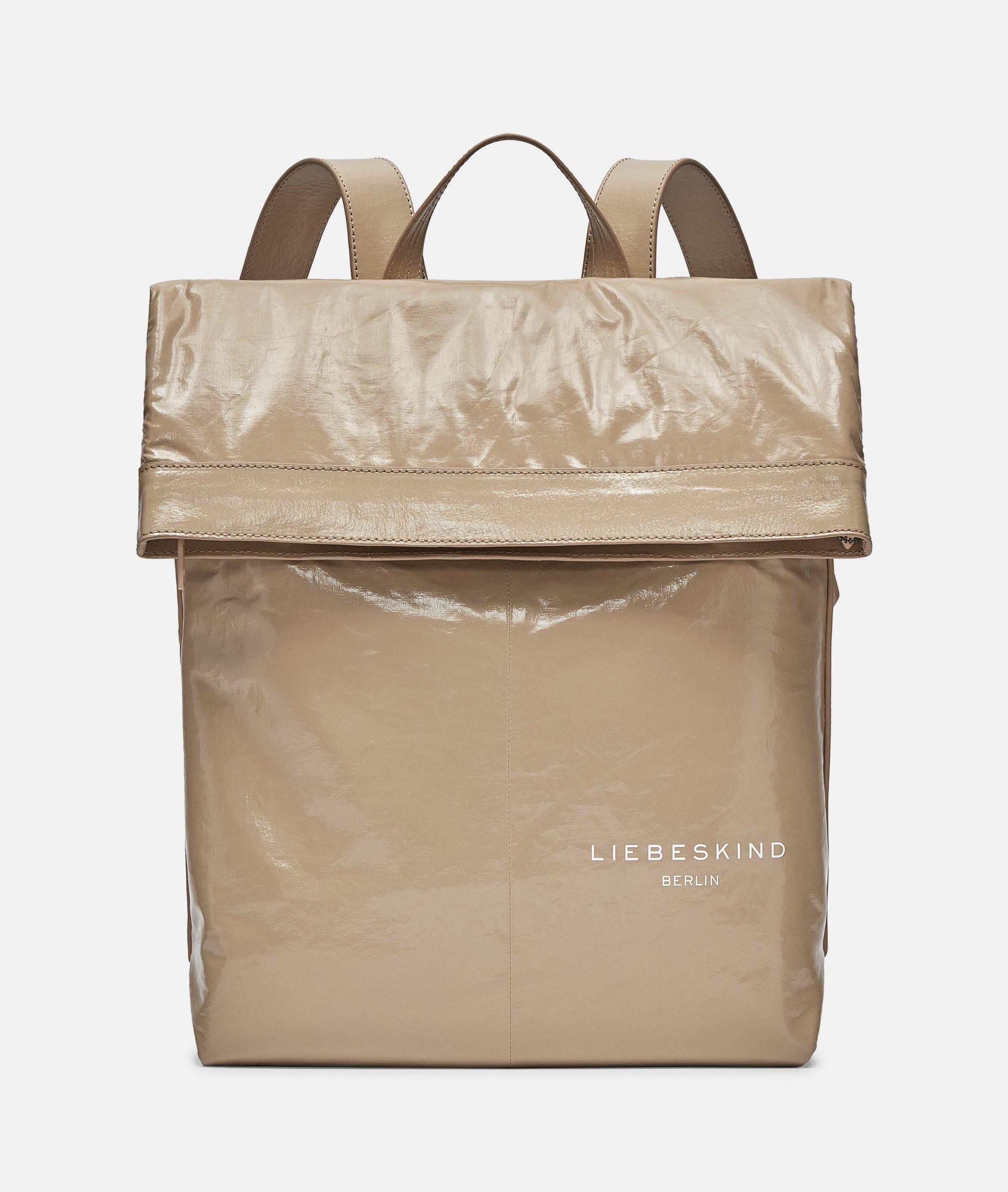 Liebeskind Berlin Rucksack Rucksack, Großer Rucksack aus Baumwolle mit Lackfinish