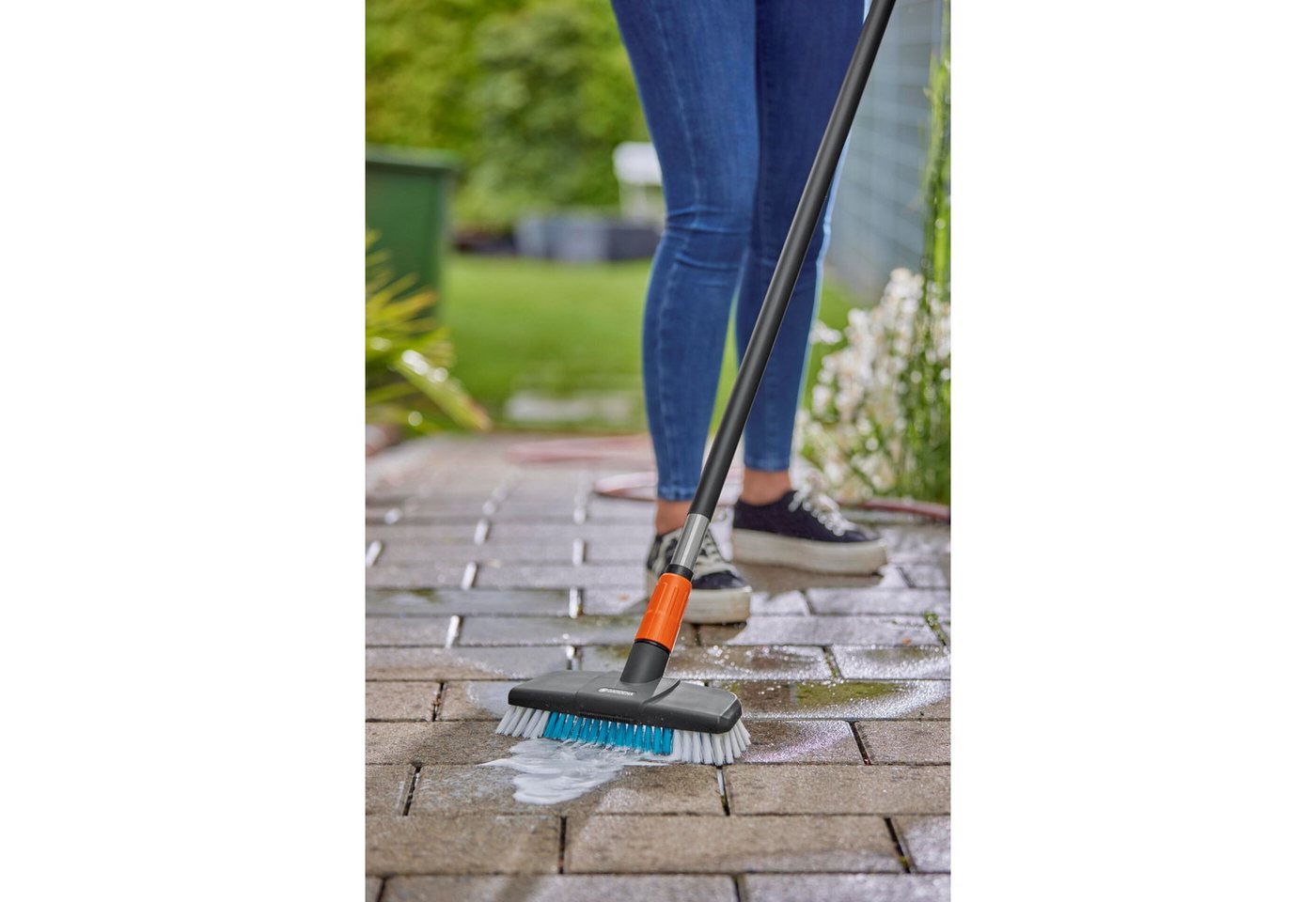Thumbnail - GARDENA Garten-Multifunktionsgerät Gardena Cleansystem Wasch-Set Stiel hard