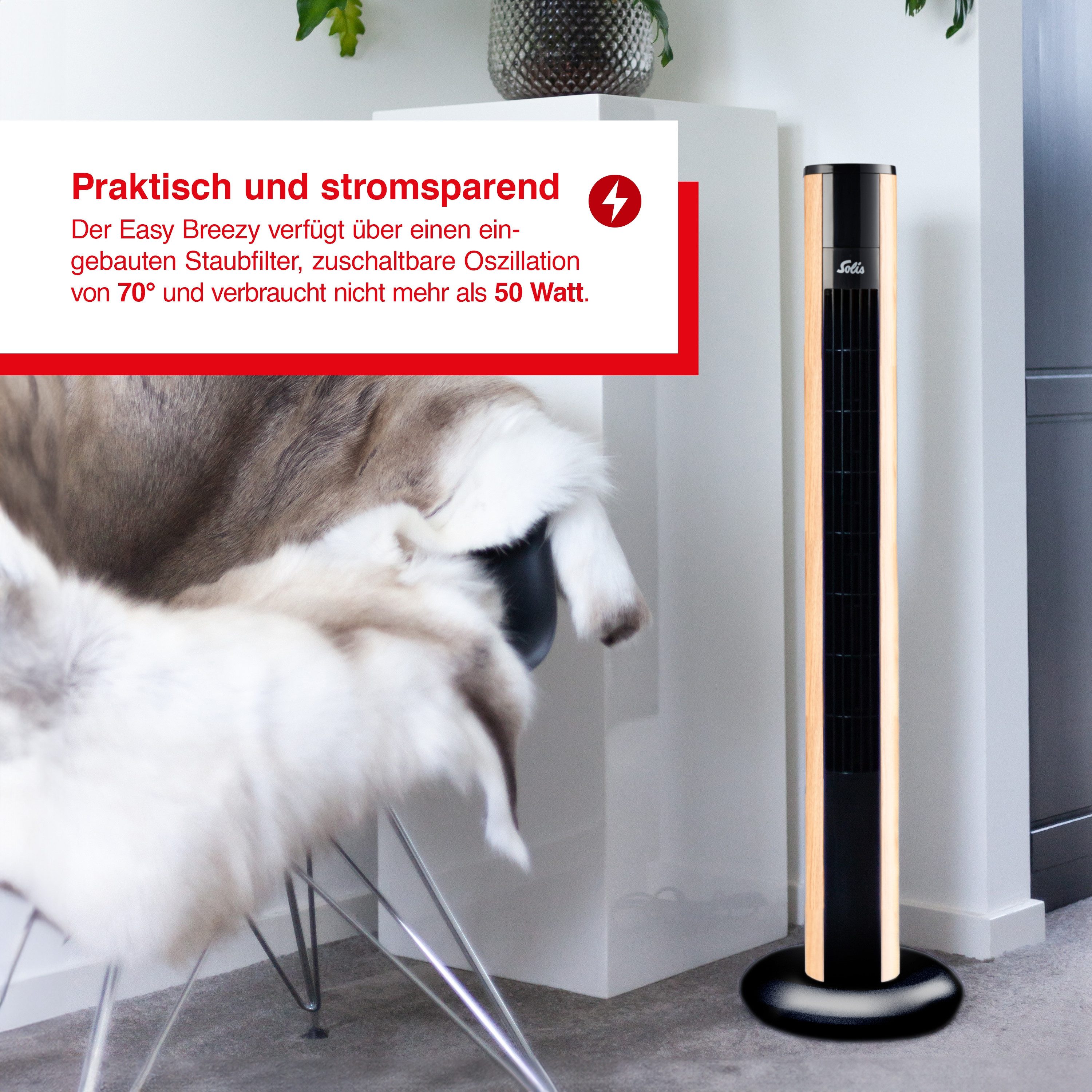 SOLIS OF SWITZERLAND Turmventilator Easy Breezy, günstig online kaufen