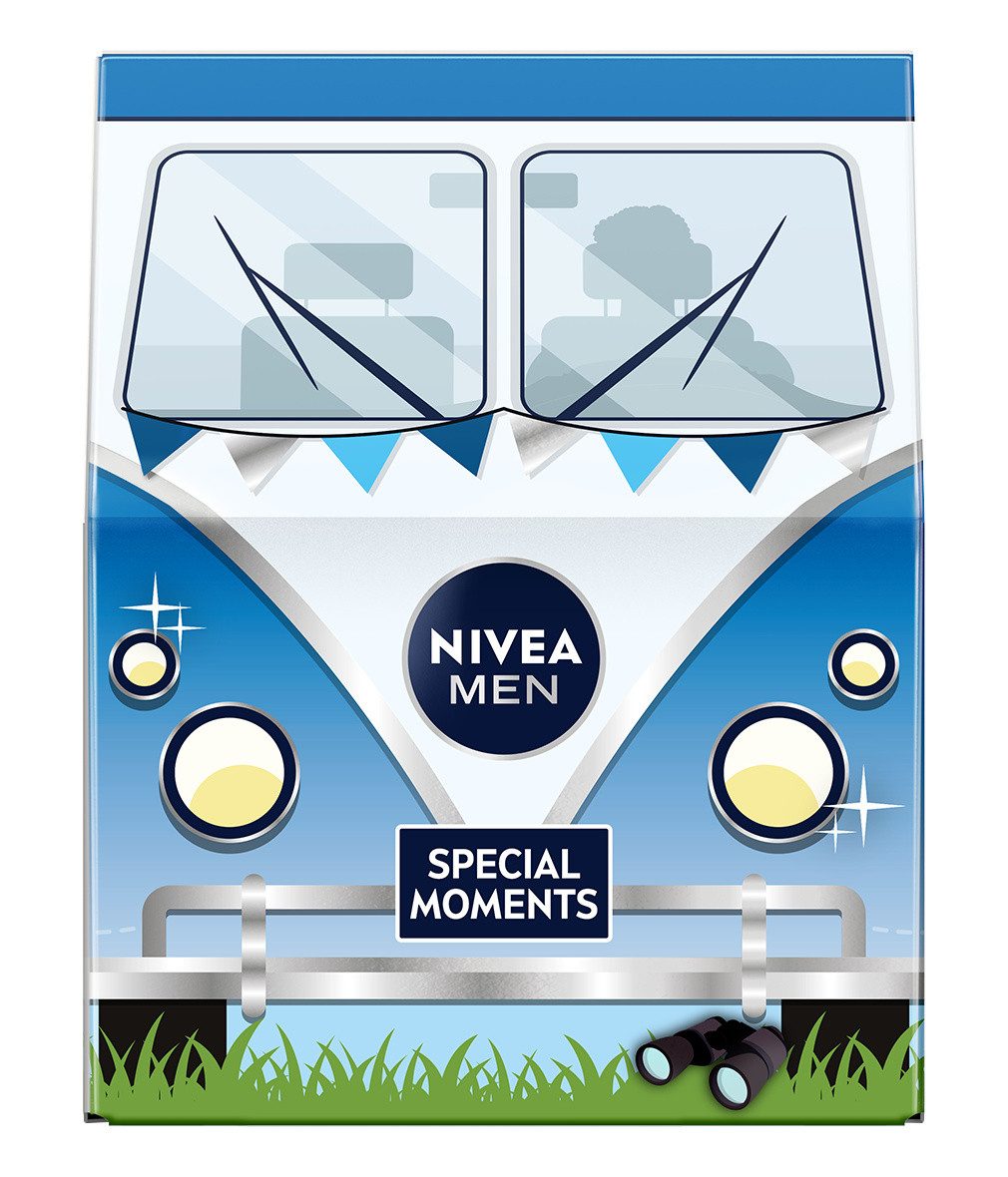 Nivea Hautpflege-Set MEN Mini Bus Male 2026 - Geschenkset im Bus‑Design 4 Pflege‑Essentials Set – Bild 5 von 5