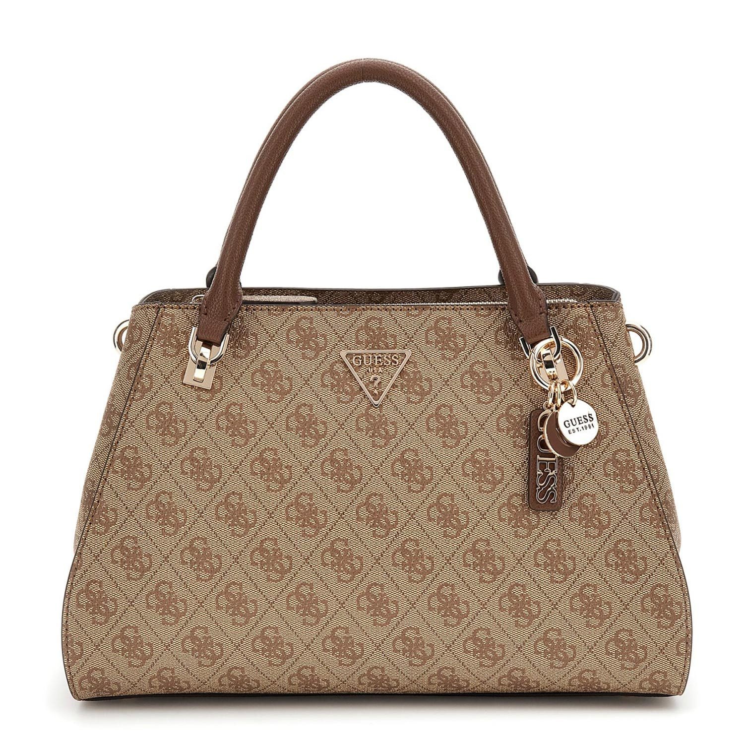 Umhängetasche GUESS Handtasche Noelle II Latte Logo