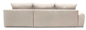 COLLECTION AB Ecksofa 30 Jahre Jubiläums-Modell Bilbao L-Form, inkl. Bettfunktion und Bettkasten, Zierkissen mit Strassstein