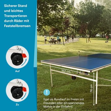 Skandika Tischtennisplatte Outdoor (1-tlg), schneller Aufbau, klappbar und platzsparend