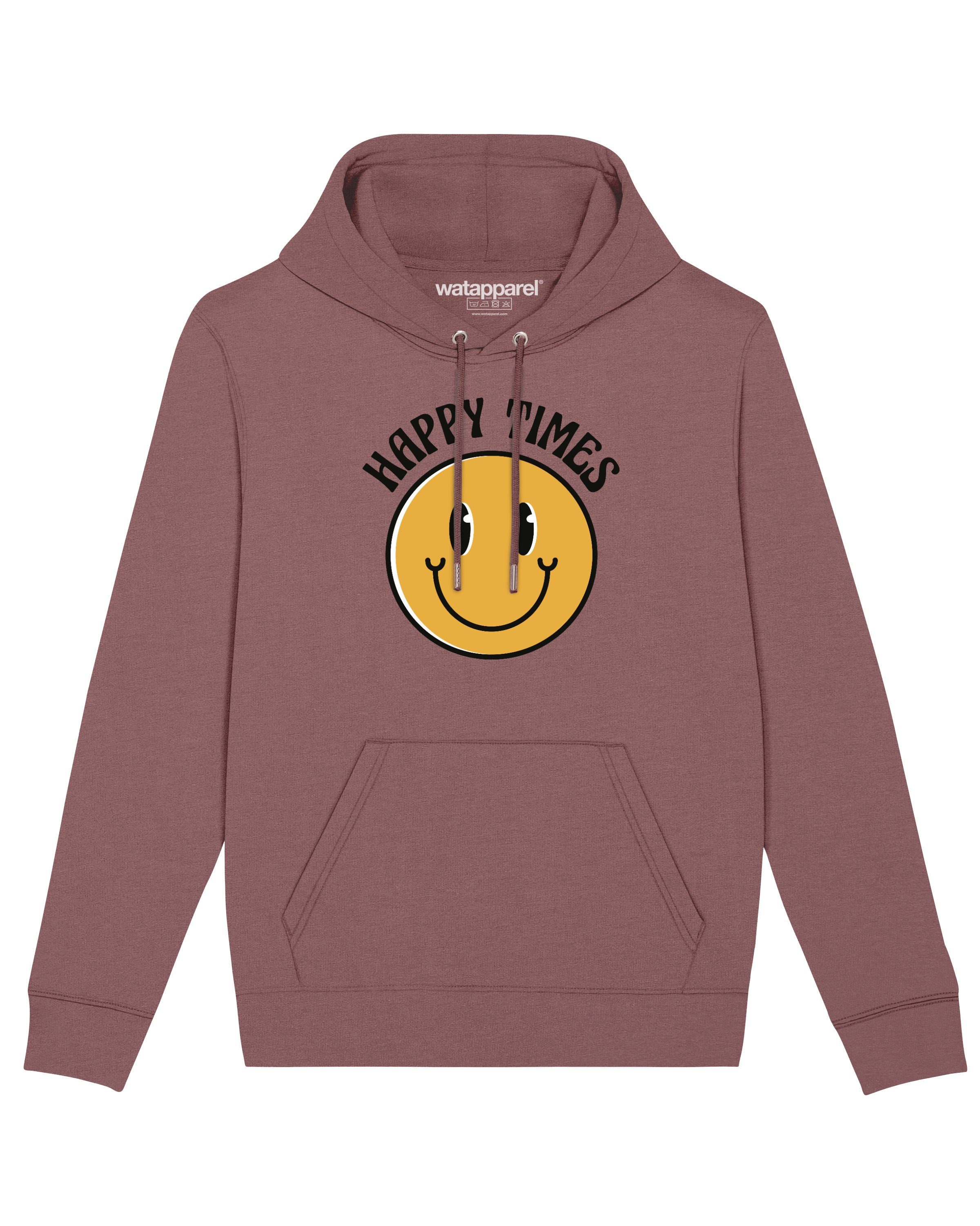 wat? Apparel Sweatshirt Happy smiley emoji (1-tlg) Kaffa Coffee times