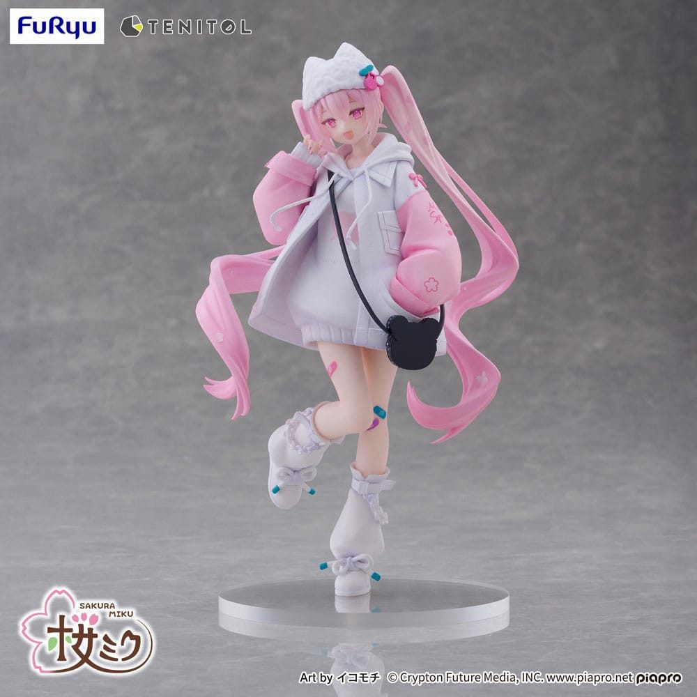 FuRyu Merchandise-Figur Hatsune Miku Tenitol PVC Sakura Miku Cool style [petit] 19 cm