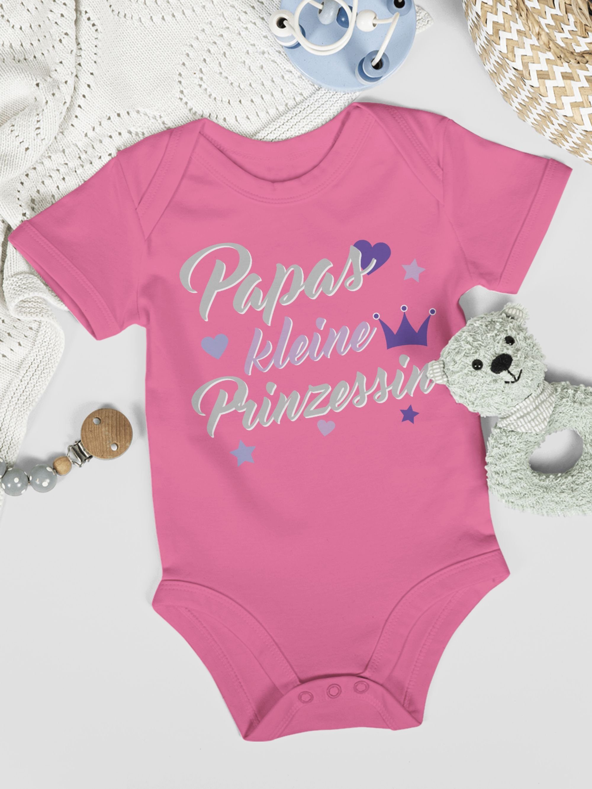 Shirtbody Vatertag Papas 2 Shirtracer Prinzessin Geschenk kleine Pink Baby