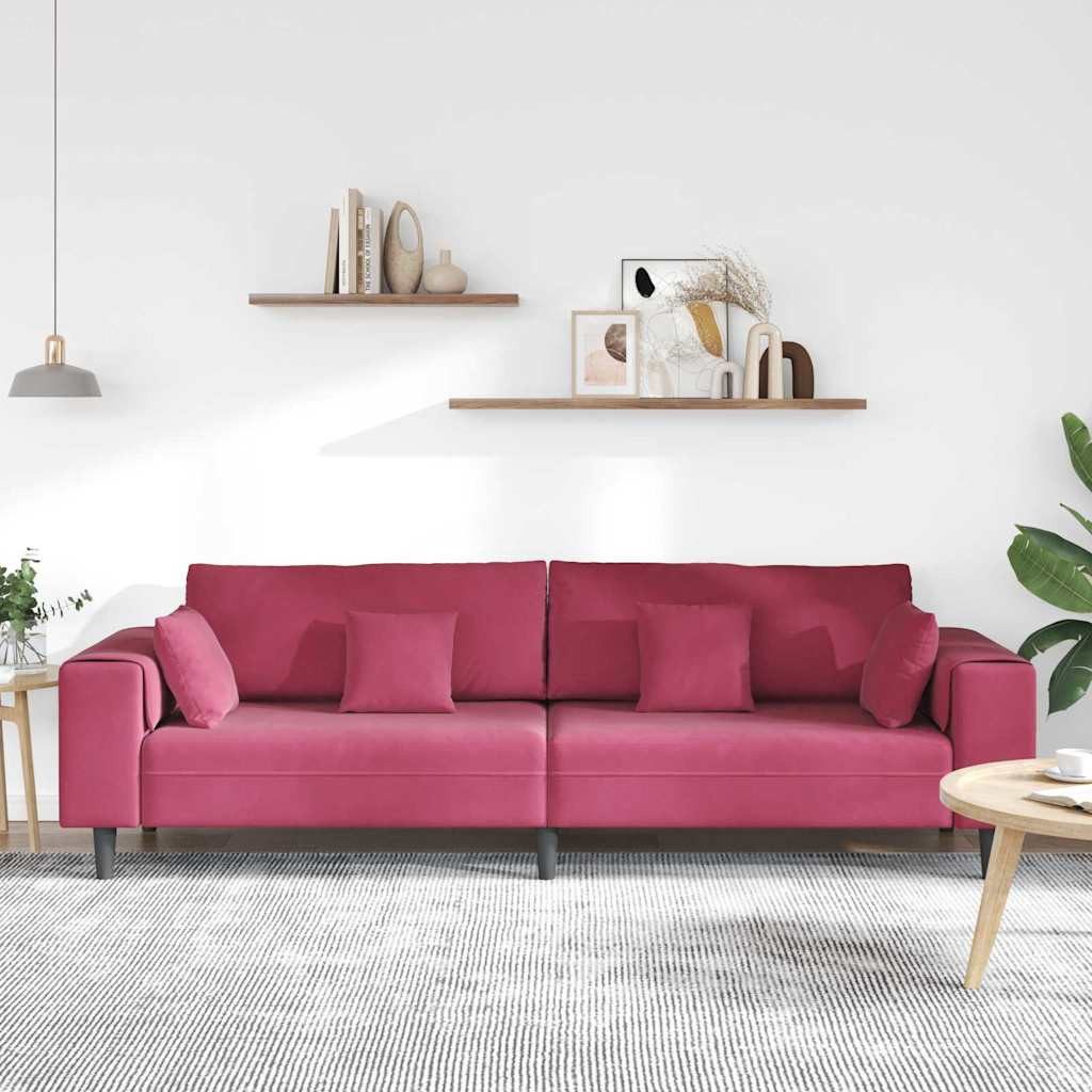 vidaXL Sofa Samt Sofa mit Kissen günstig online kaufen
