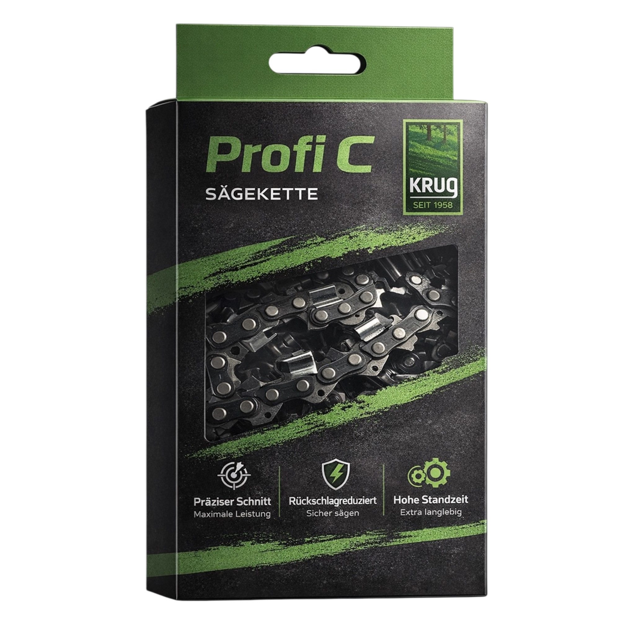 Fritz Krug Ersatzkette Profi C Sägekette 3/8P 1.3 mm 44 TG Low Profi Ersatzkette