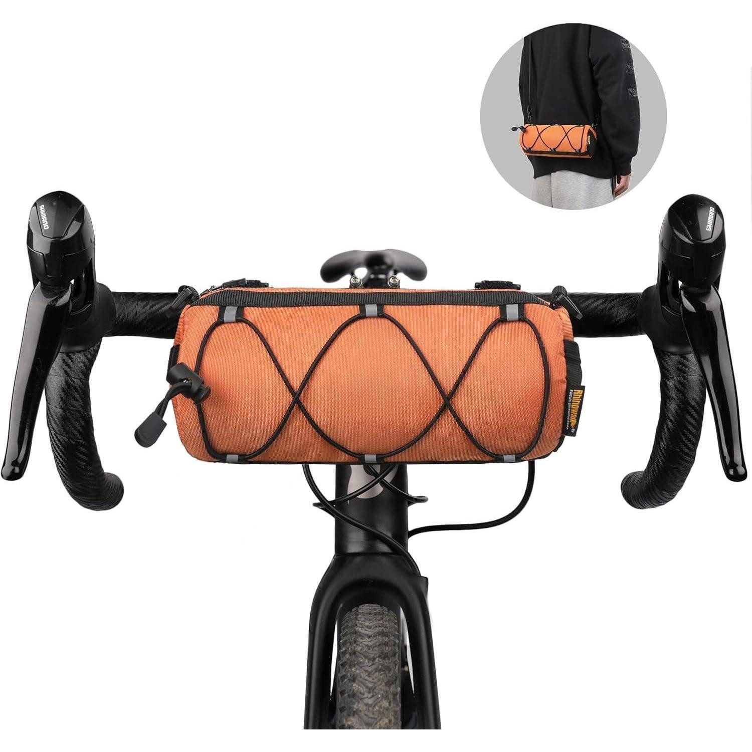 LuxusKollektion Lenkertasche Fahrradtasche Lenkertasche Vordertasche Rennrad Orange