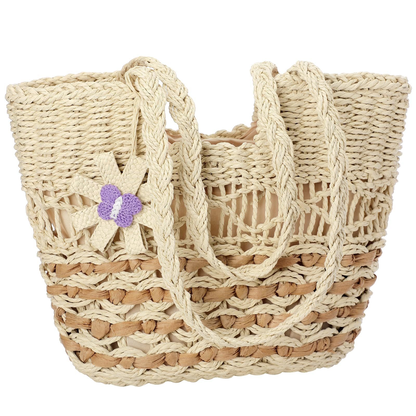 Coonoor Strandtasche Strandtaschen Damen, Sommer Strohtasche, Gewebte Stroh günstig online kaufen