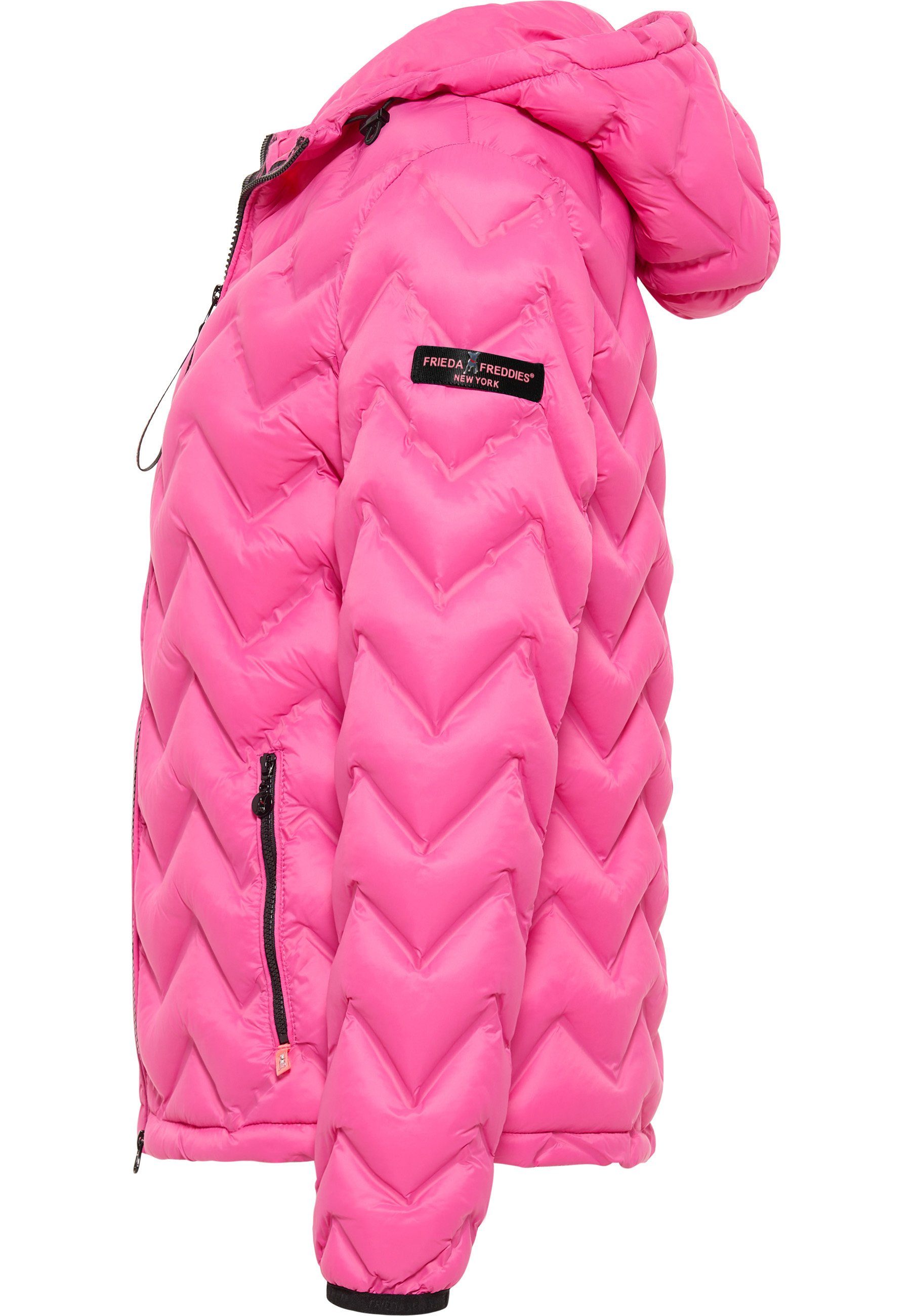 Frieda Steppjacke NY mit & Mailynn Freddies Jacket, pink Reißverschluss Thermolite