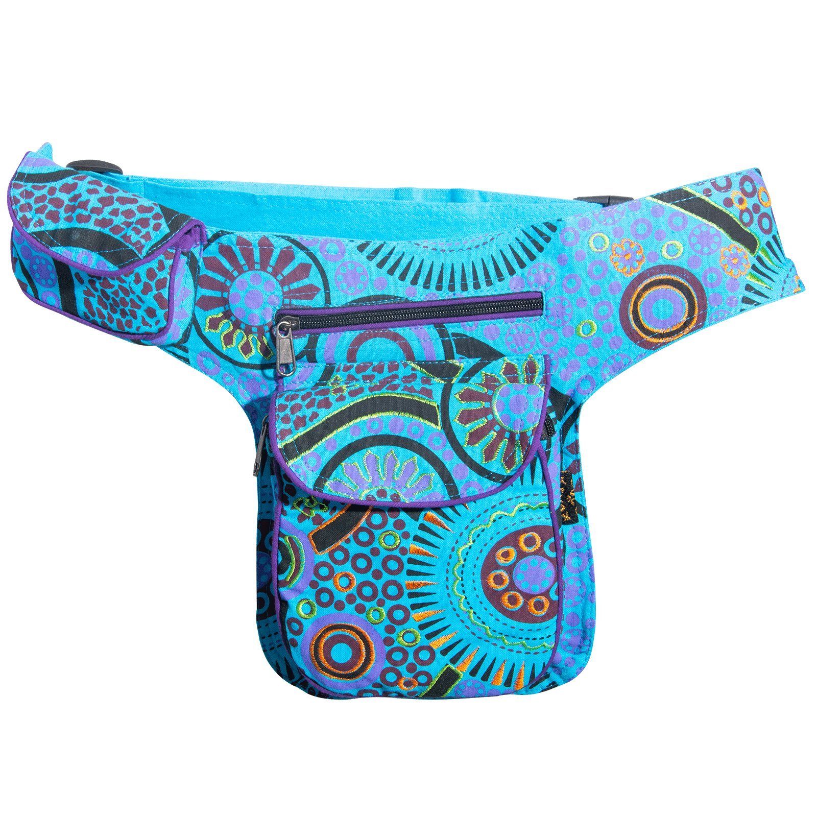 Hippie Psy Bauchgurt Schulter/Bauchtasche Hüfttasche Bauchtasche Gürteltasche KUNST MAGIE UND Blau