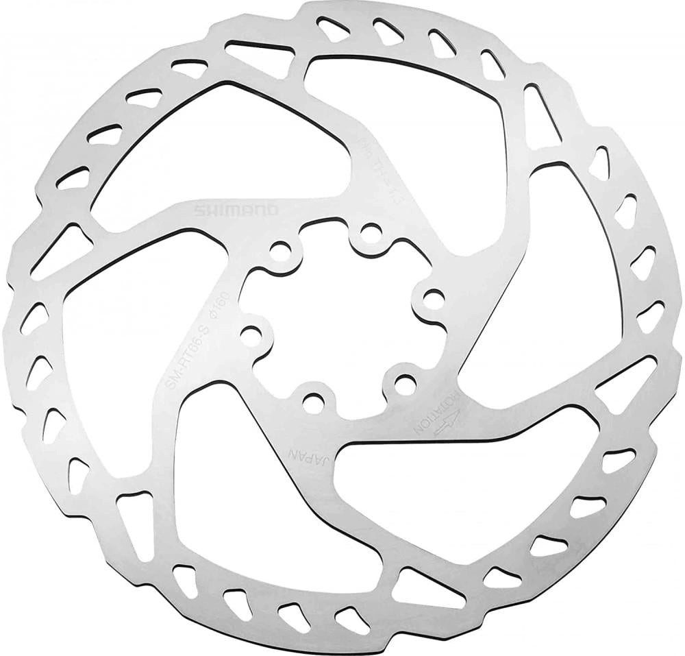 Shimano Scheibenbremse SHIMANO Bremsscheibe SM-RT66 180 mm 6-Loch - für hydraulische Scheiben