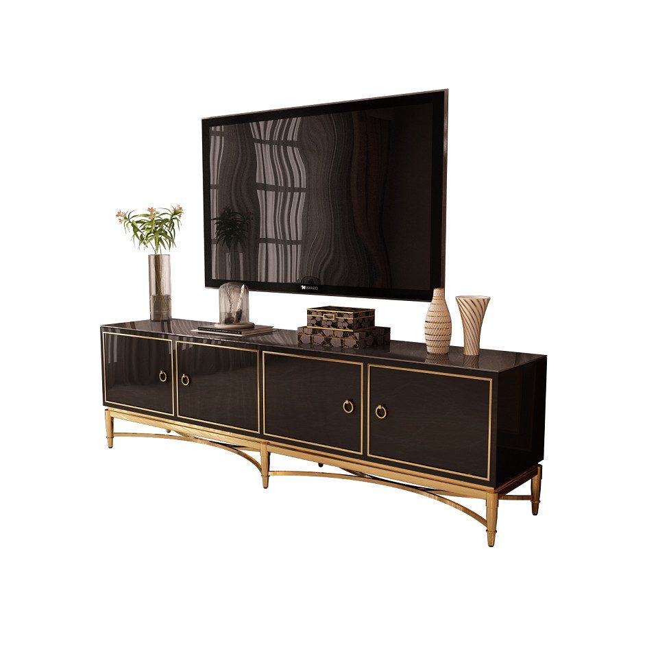 Xlmoebel Lowboard Hochwertige RTV TV Konsole Kommode Sideboard Schrank Regal Luxus (1 St., Sideboard), Hergestellt in Europa