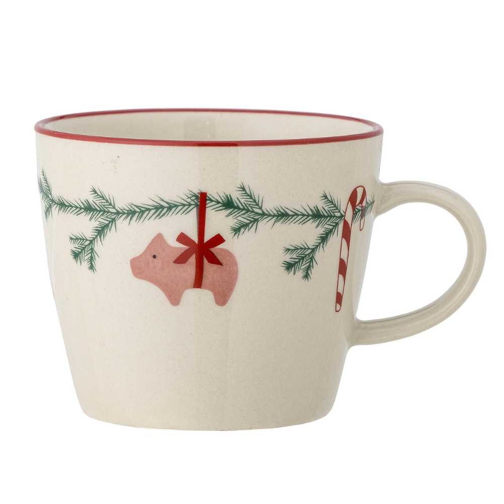 Bloomingville Becher Bloomingville Becher YULE Weihnachtsbecher Weiß