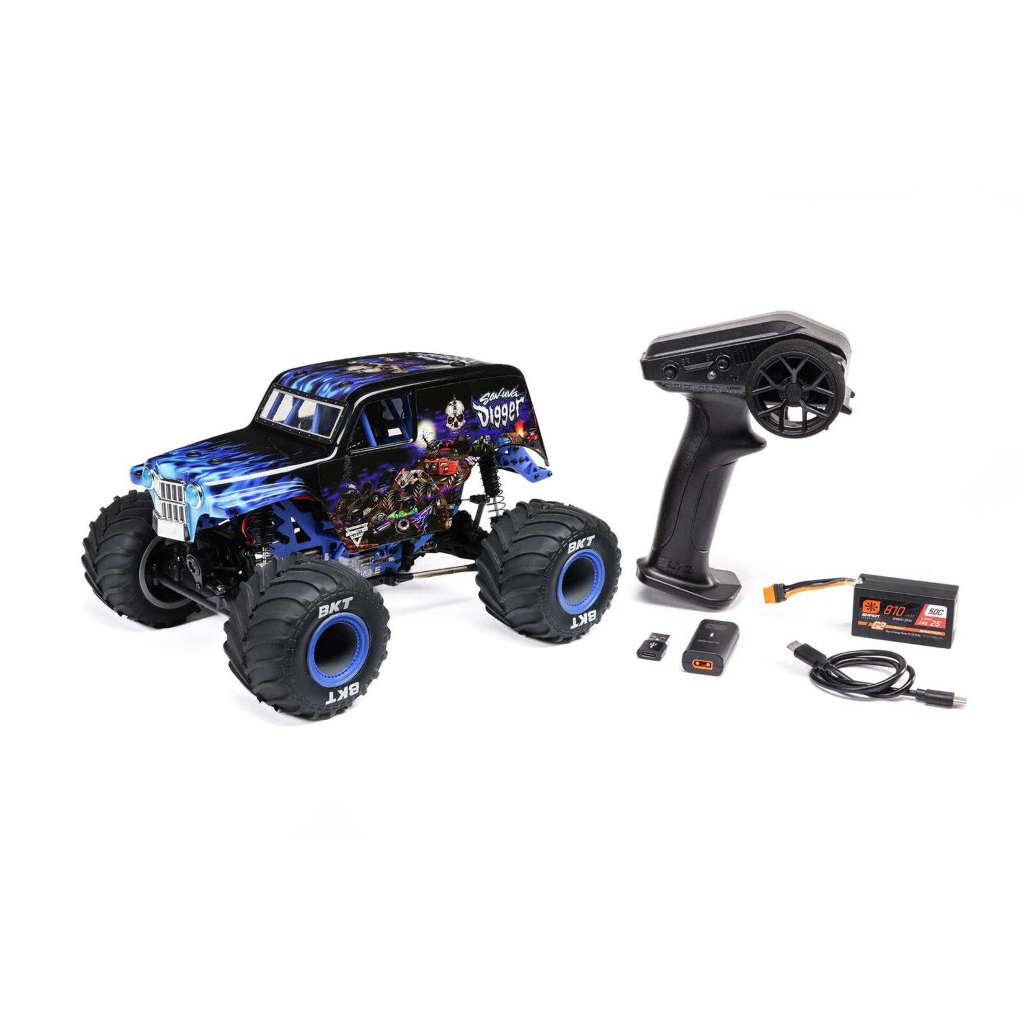 Losi RC-Motorrad Losi RC Son-uva Digger Mini LMT 4x4 Monstertruck RTR 1:18