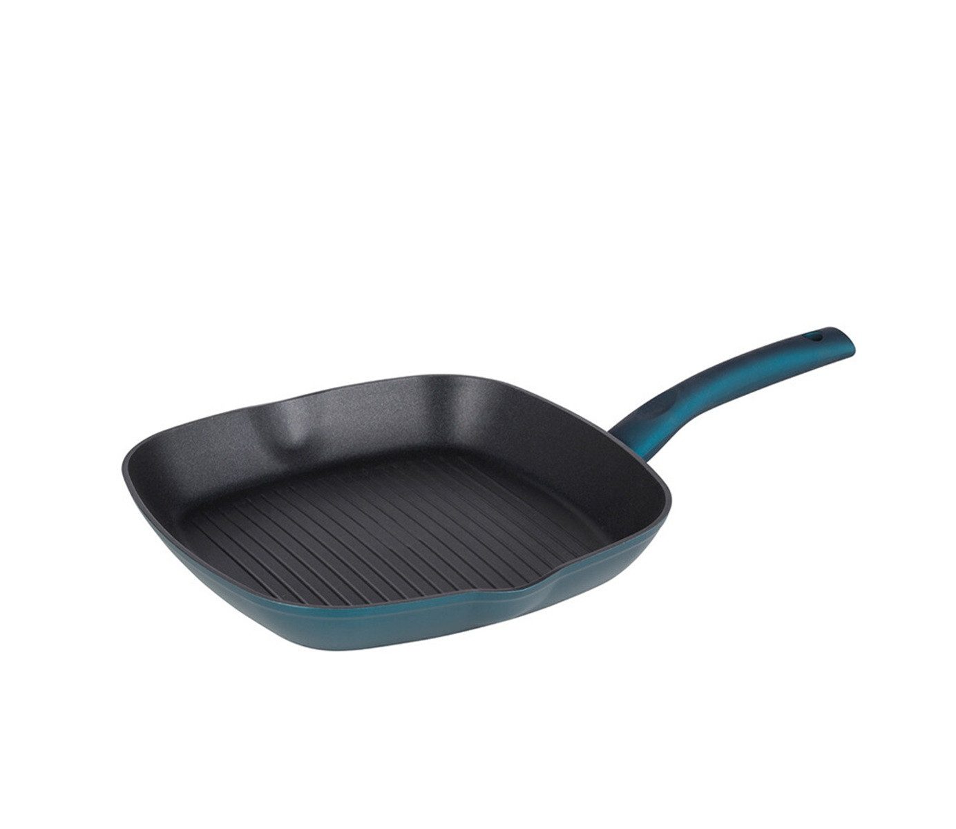 Michelino Grillpfanne Nora Pfanne - 24 x 24 cm, Viereckig, Antihaft, für alle Herdarten, Aluminium (1-tlg), Induktionsgeeignet, 24 x 24 cm