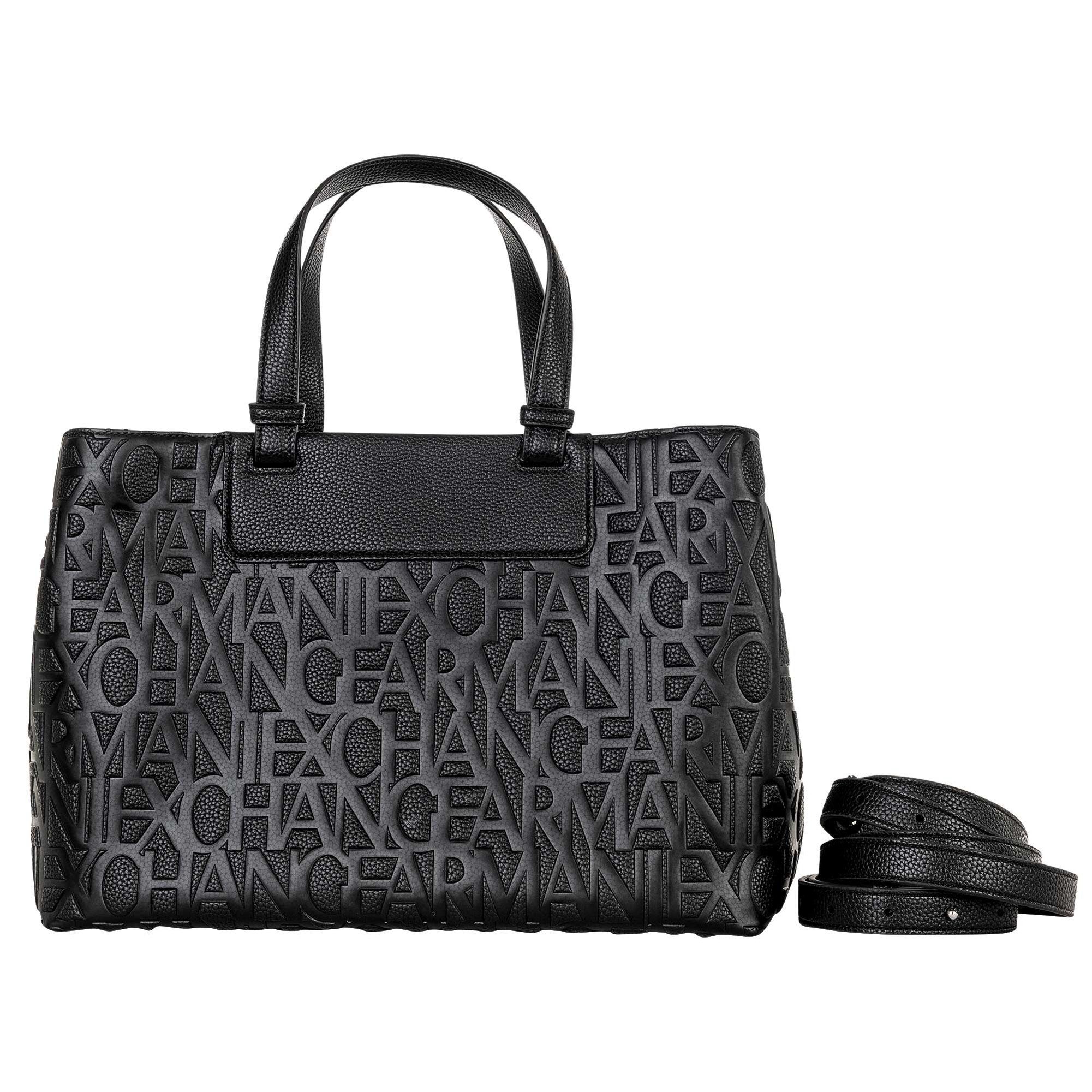 ARMANI EXCHANGE Henkeltasche Damen Handtasche Polyurethan Shopper Liz Pebble