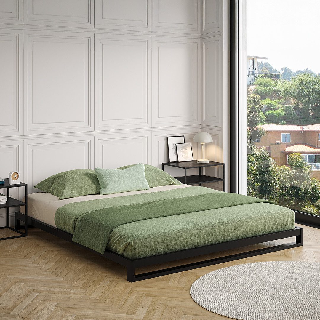 skølm Bettgestell Vidar inkl. Lattenrost, Metallbett 180x200, auch verfügba günstig online kaufen