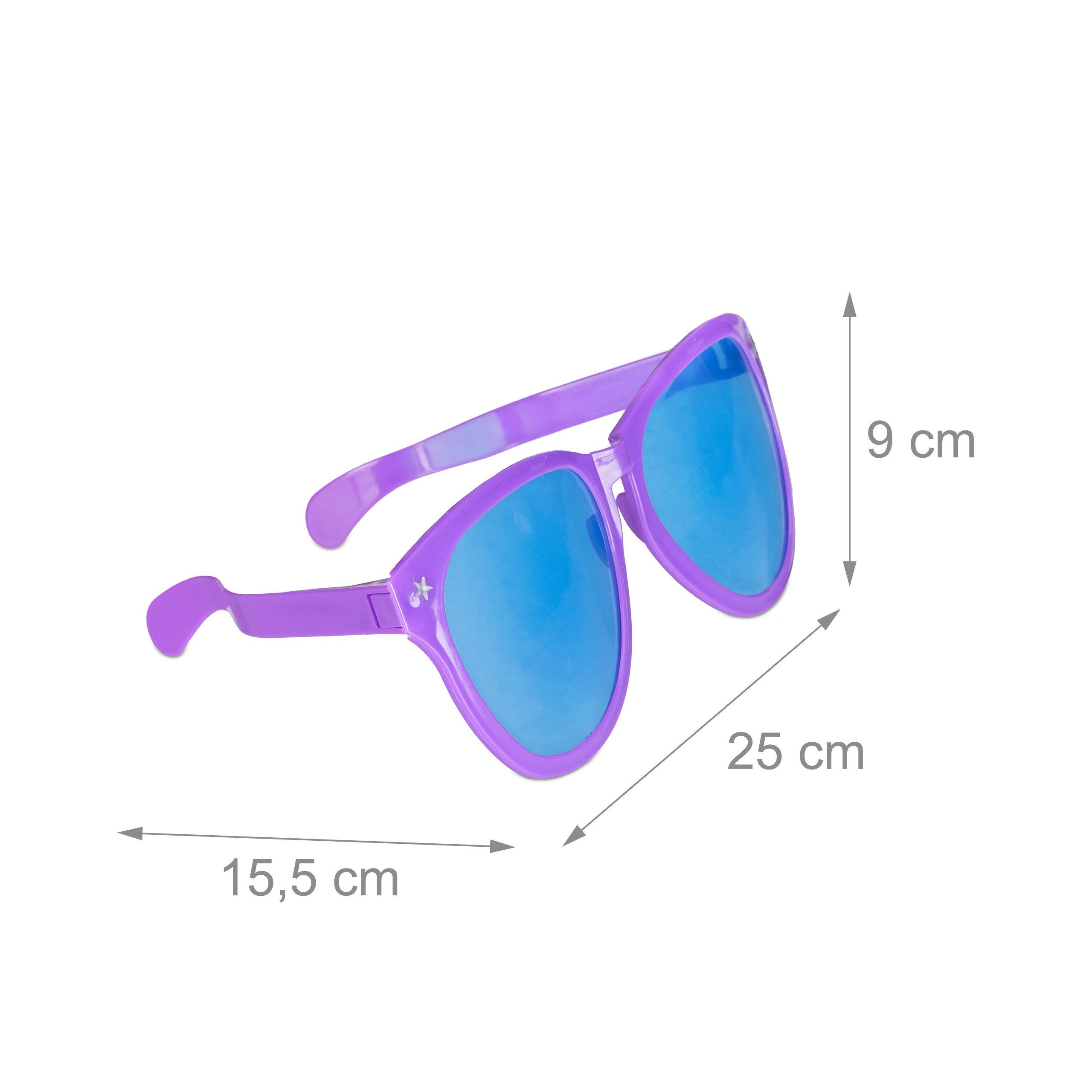 relaxdays Partyanzug Riesenbrille