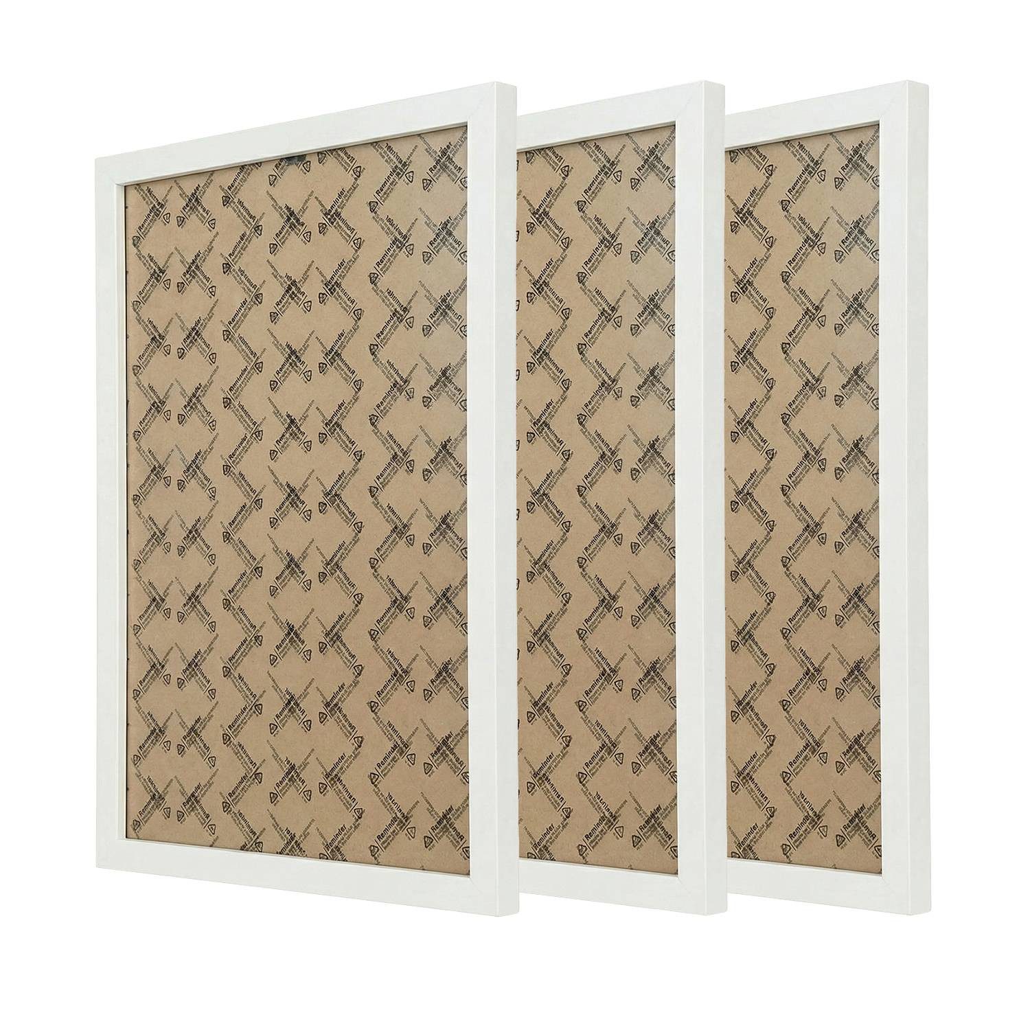 Licht-Erlebnisse Bilderrahmen-Set BILDERRAHMEN, (1 St), 3 Stück DIN A3 45 x 32,5 cm Holz Kunststoff bruchsicher Weiß