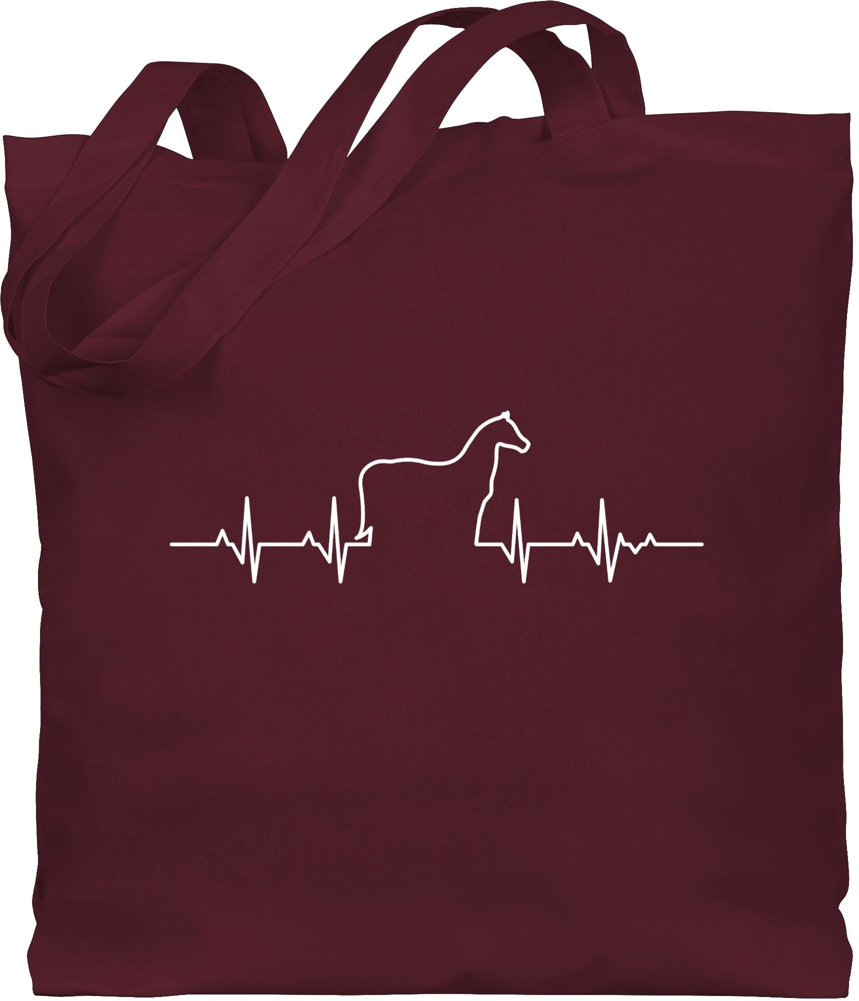 Shirtracer Umhängetasche Herzschlag Pferd I Geschenk Pferde I, Pferd