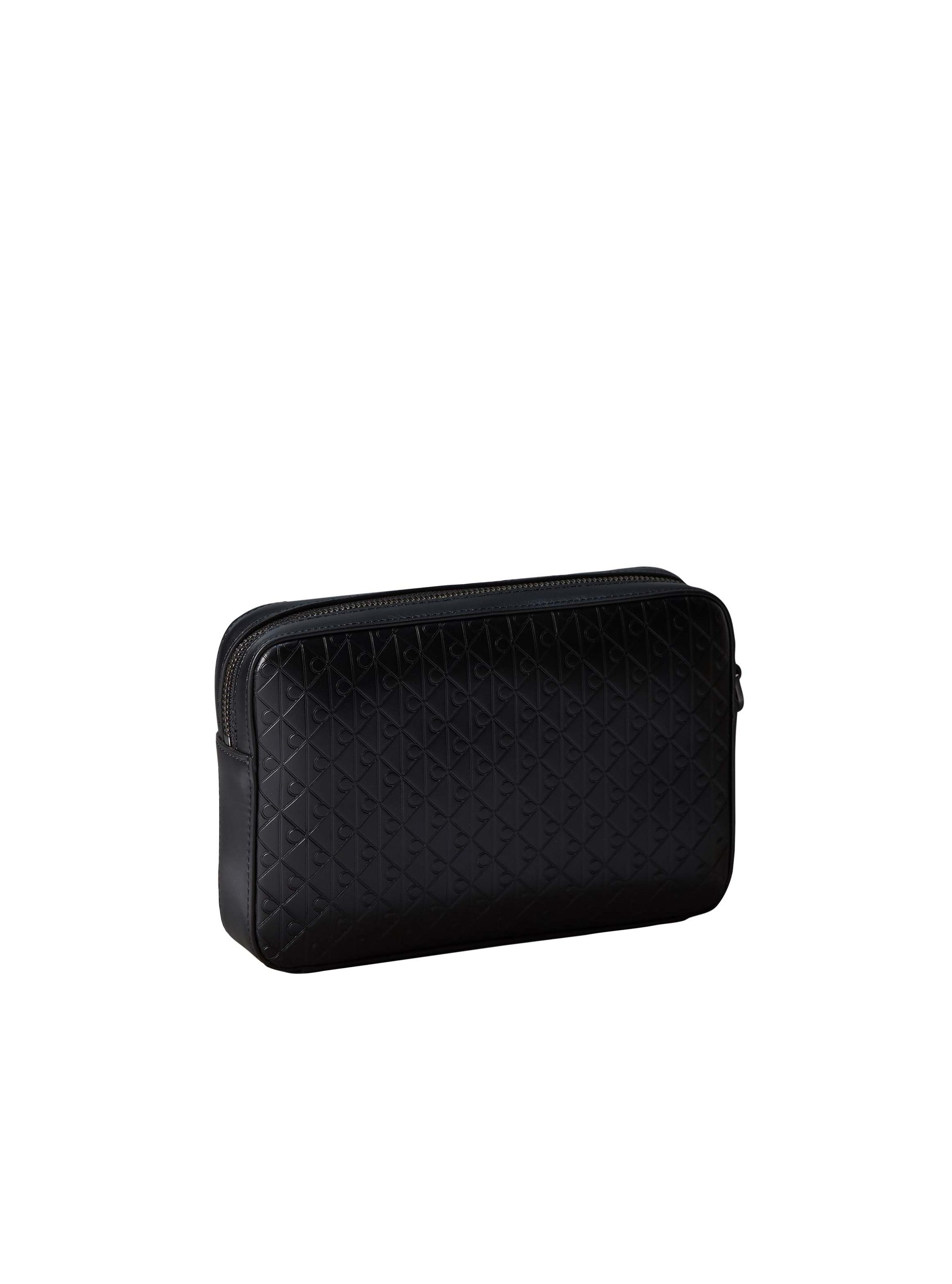 Calvin Klein Kulturbeutel REFINED EMBLEM MIX POUCH W/ HAND, Unisex MiniBag, Hygienebeutel mit stylischer CK-Logoprägung