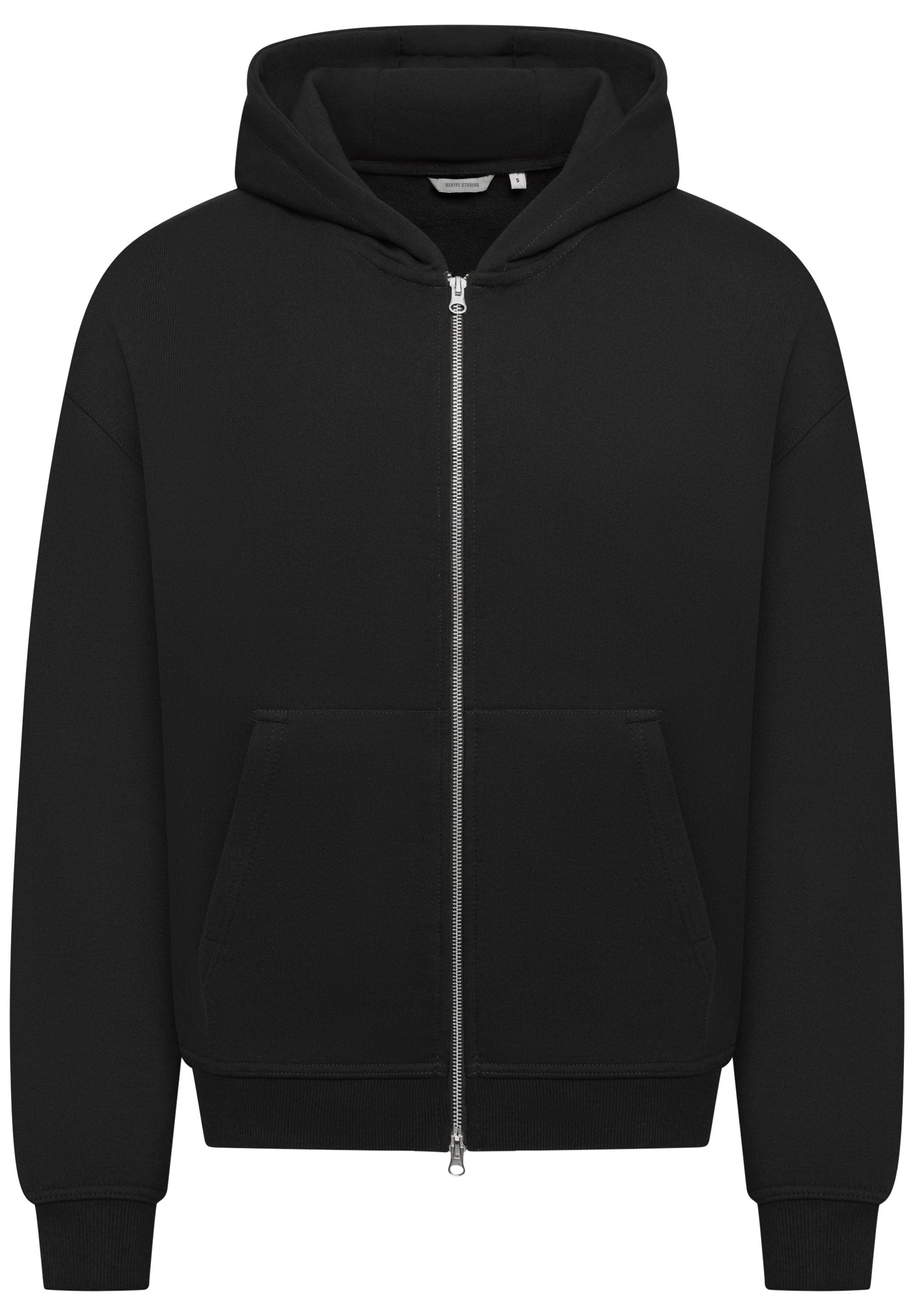 BEHYPE STUDIOS Kapuzensweatjacke IM OVERSIZE FIT, ZIPPER-HOODIE Herren Zip-Thru Sweatjacke Kapuzenpullover Kapuzen-Sweatshirt Sweater