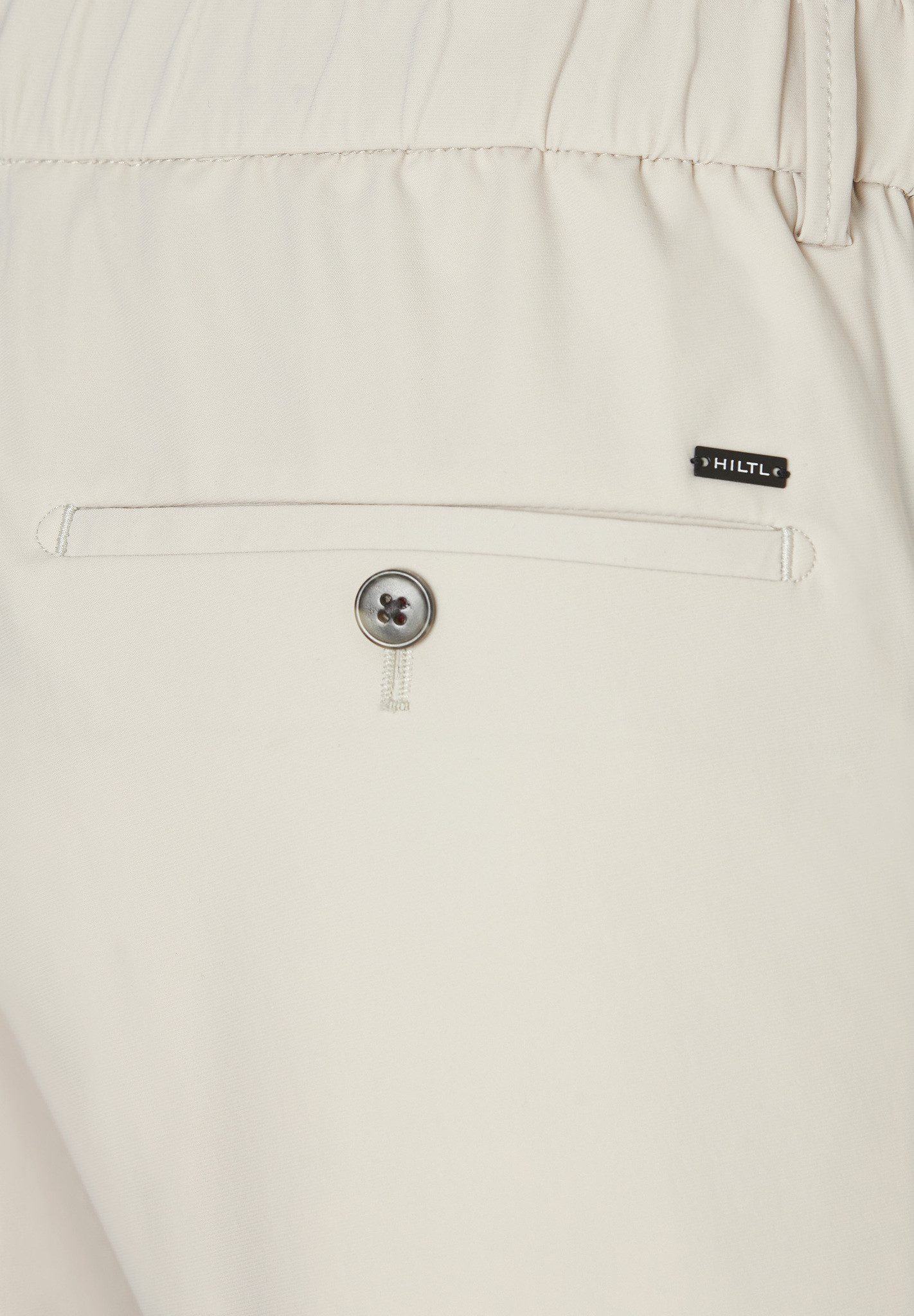 Hiltl Chinos Turnberry Performance Chino Herren Slim Fit UPF 50, hellbeige, 52 Funktionshose mit Stretch, UPF 50+, Golfhose für Reise und Freizeit