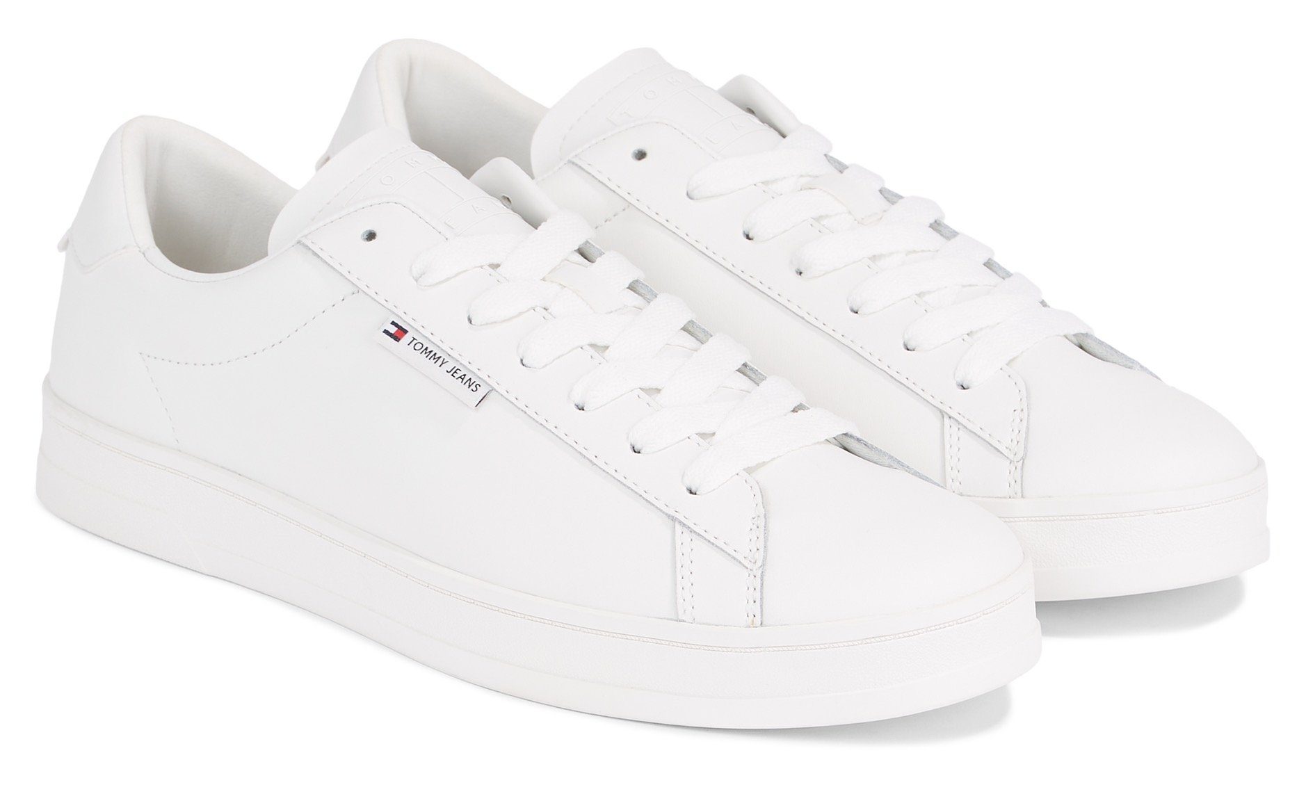 Tommy Jeans TJM LEATHER LOW CUPSOLE Кроссовки mit Label, Freizeitschuh, Halbschuh, Schnürschuh