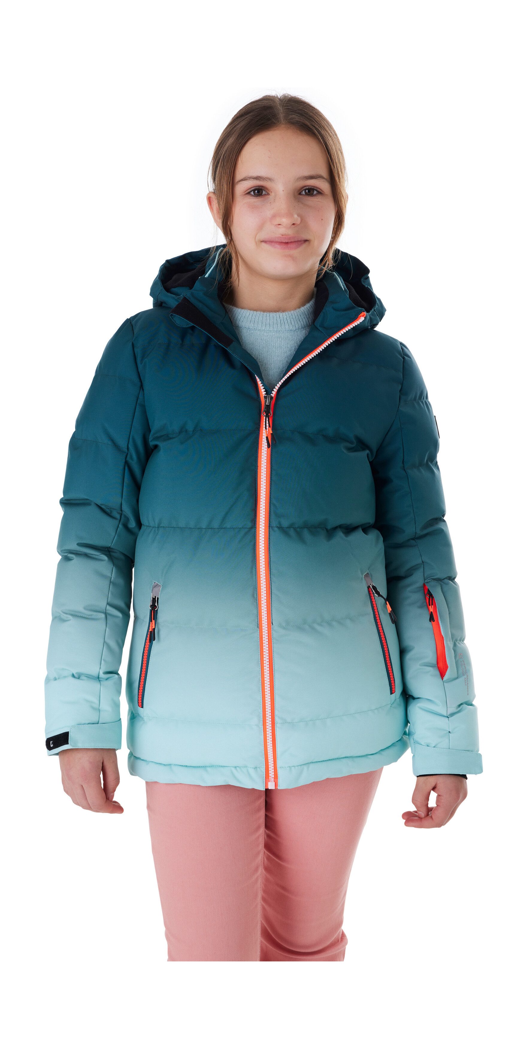 Killtec Skijacke KSW 330 GRLS SKI QLTD JCKT Wasserabweisende Winterjacke, atmungsaktiv, verstellbare Kapuze
