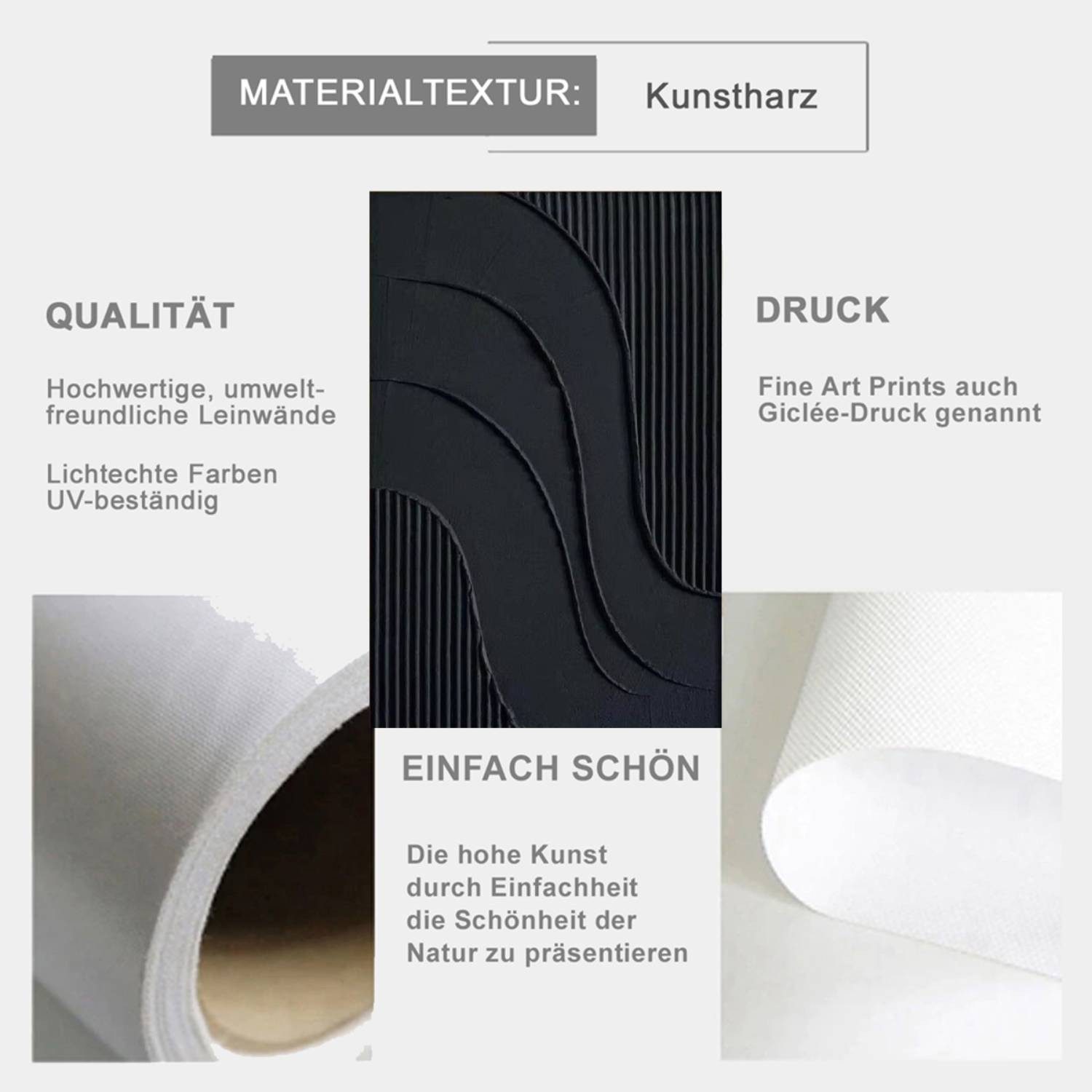 TPFLiving Kunstdruck OHNE RAHMEN, Abstrakte minimalistische günstig online kaufen