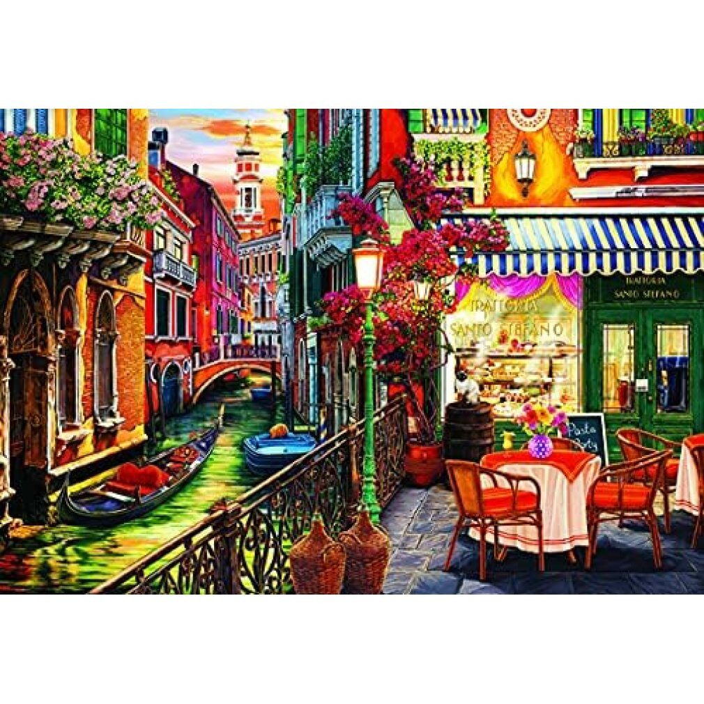 ANATOLIAN Puzzle ANATOLISCHES Puzzle Kaffee in Venedig 2000 Teile, Puzzleteile