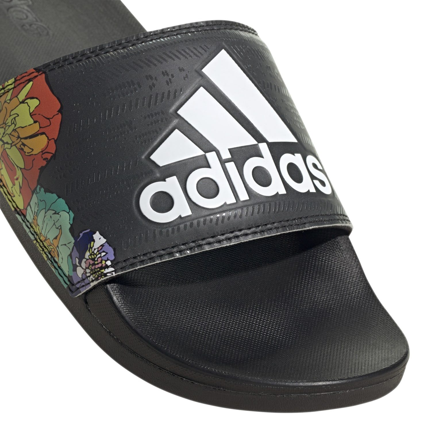 adidas Performance Adilette Comfort Blume schwarz/weiss Damen - 1 Paar Badeschuh