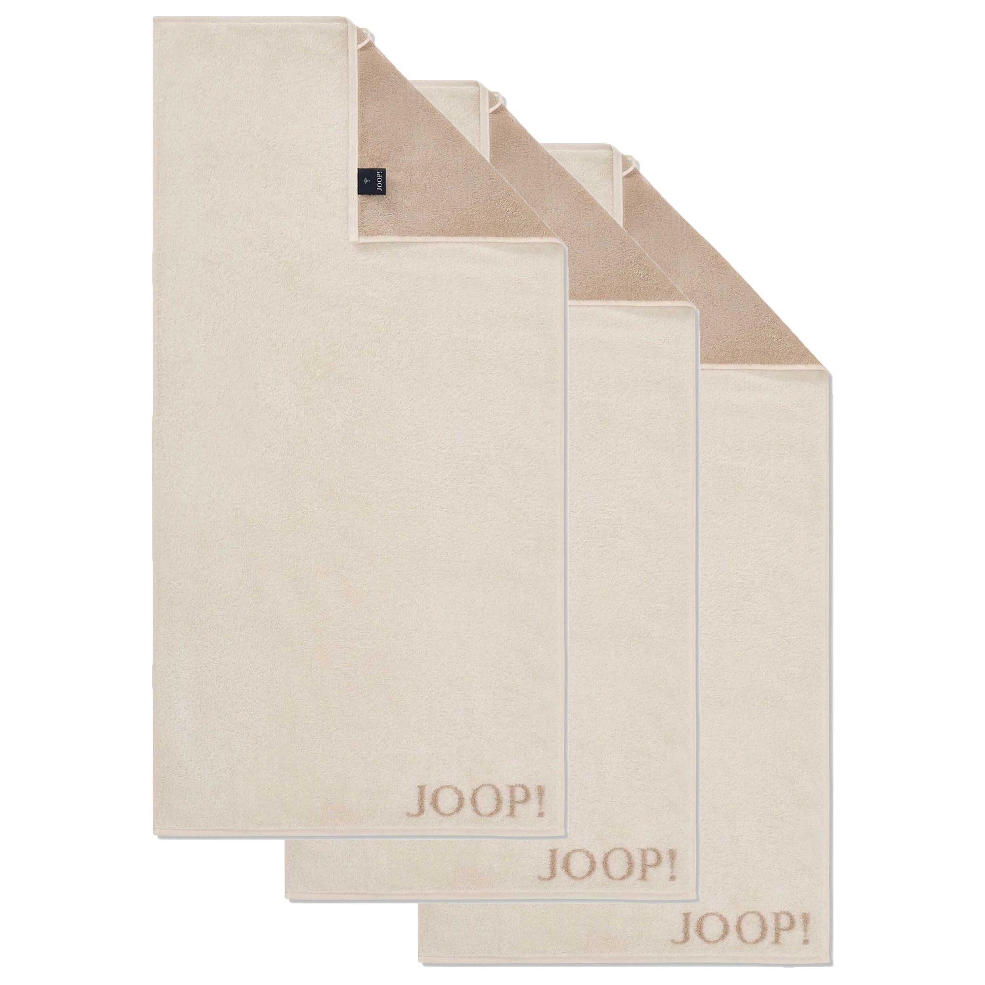 Joop! Handtuch Handtuch Classic / -, Frottier Infinity Kollektion, 3er (3-St) Creme Pack
