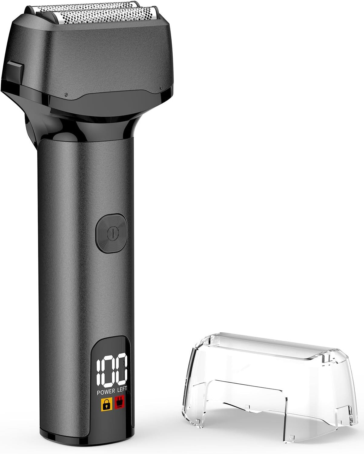 FELIXLEO Elektrischer Folienrasierer Herren Nass Trocken USB C Elektrorasierer Reinigungslösung (1-St)