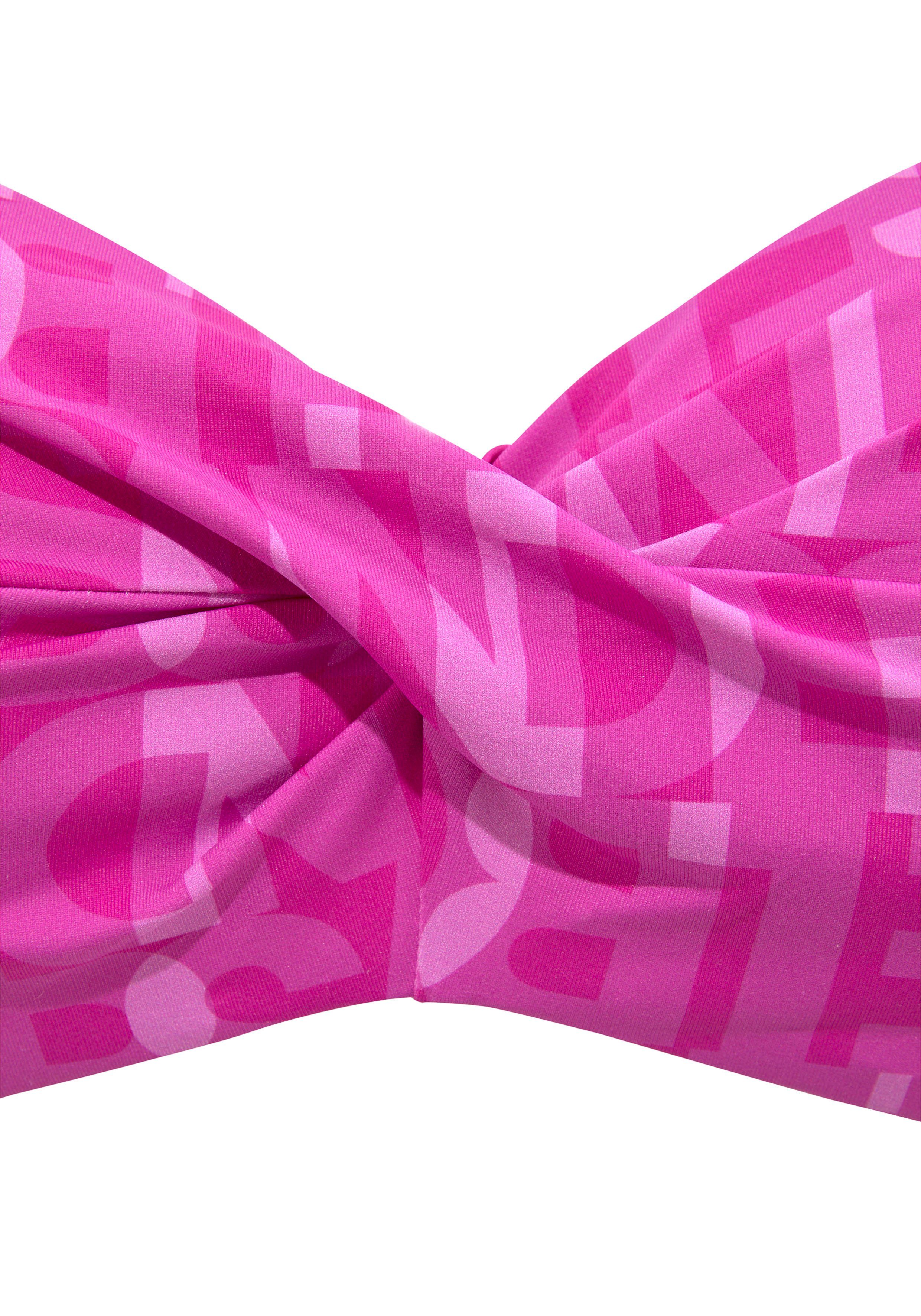 Elbsand Bügel-Bandeau-Bikini-Top Letra, mit tollem Wording