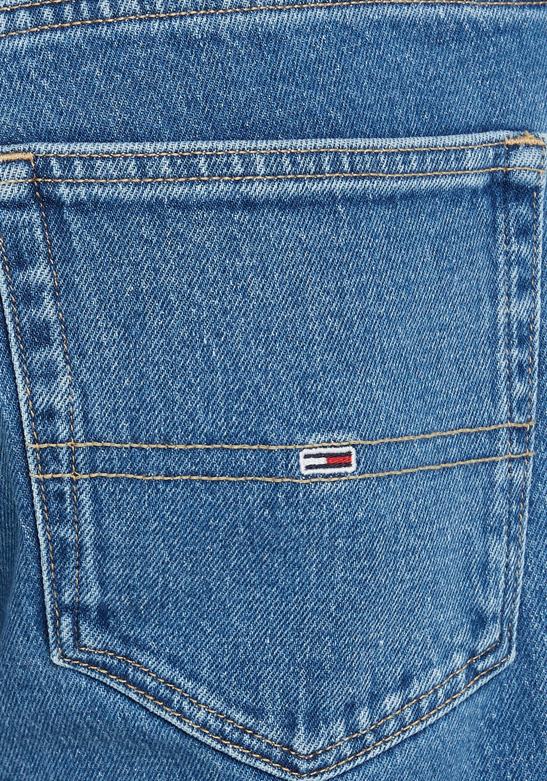 Tommy Jeans Straight-Jeans blue Tommy RYAN RGLR Münzfach am Jeans Stitching mit light denim STRGHT