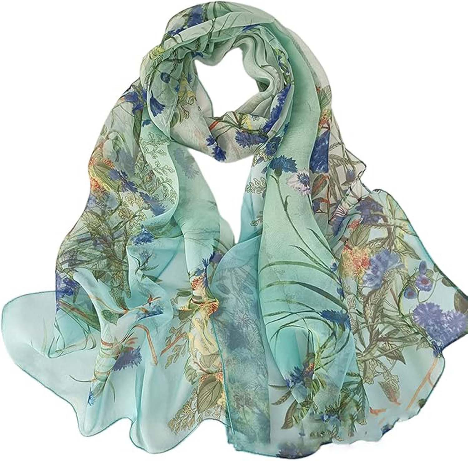 Zaewry Modeschal Georgette Chiffon Schal Damen Lange Schals