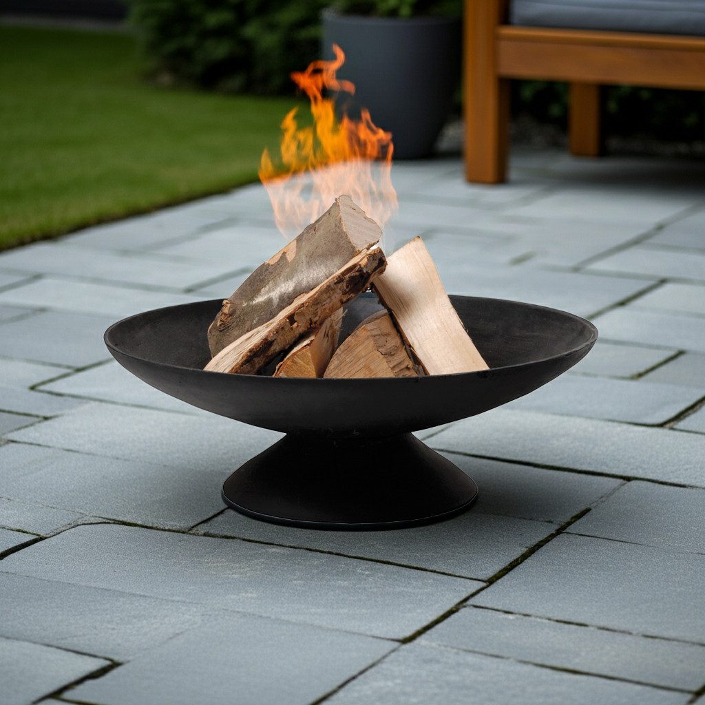 Jet-Line Feuerschale Feuerschale Indio schwarz 60 cm Garten Grill Outdo – Bild 2 von 5
